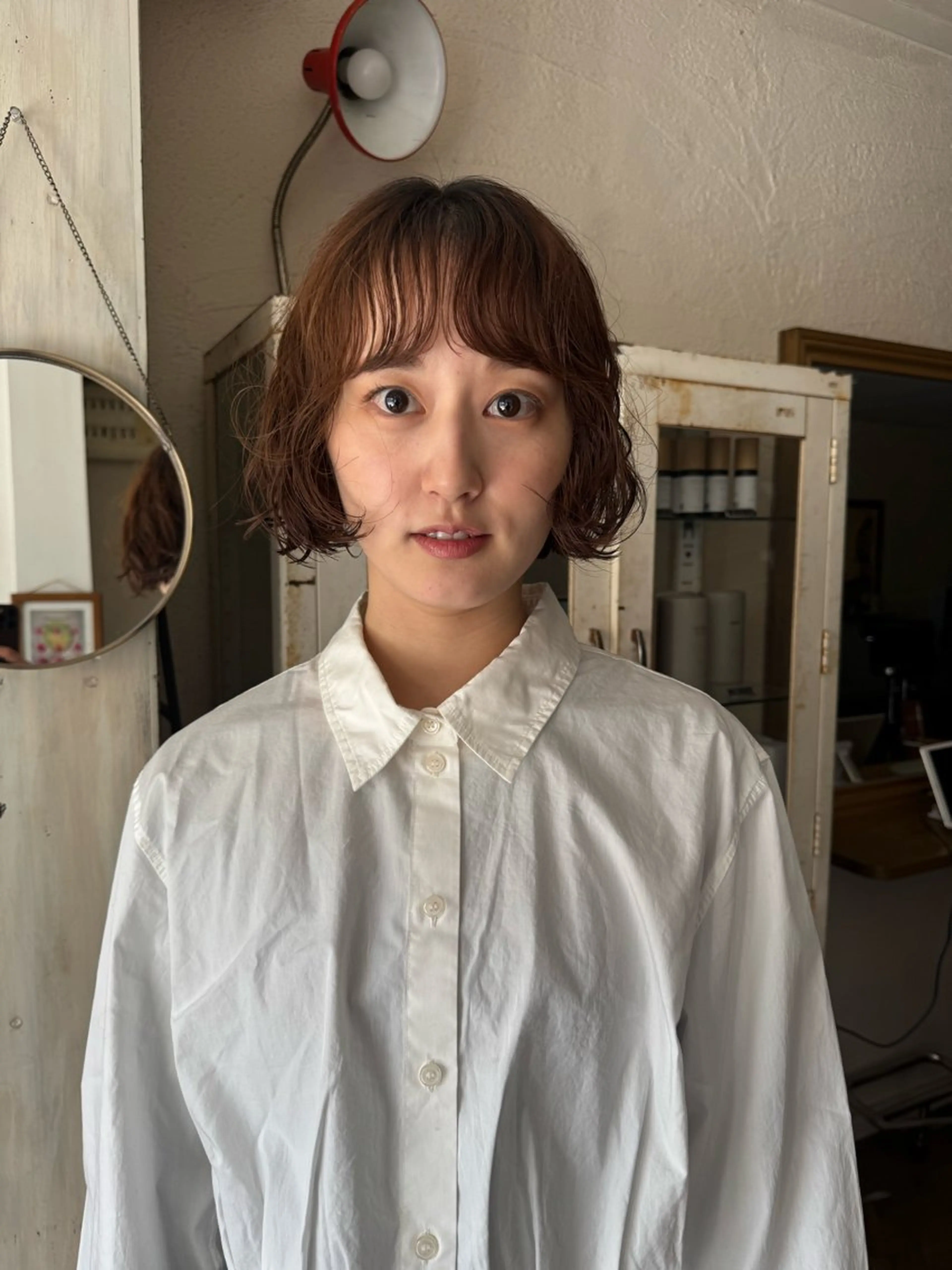 パーマ カット パーマ 今泉/KAI🦓艶髪 ボブ/ミニボブのヘアスタイル