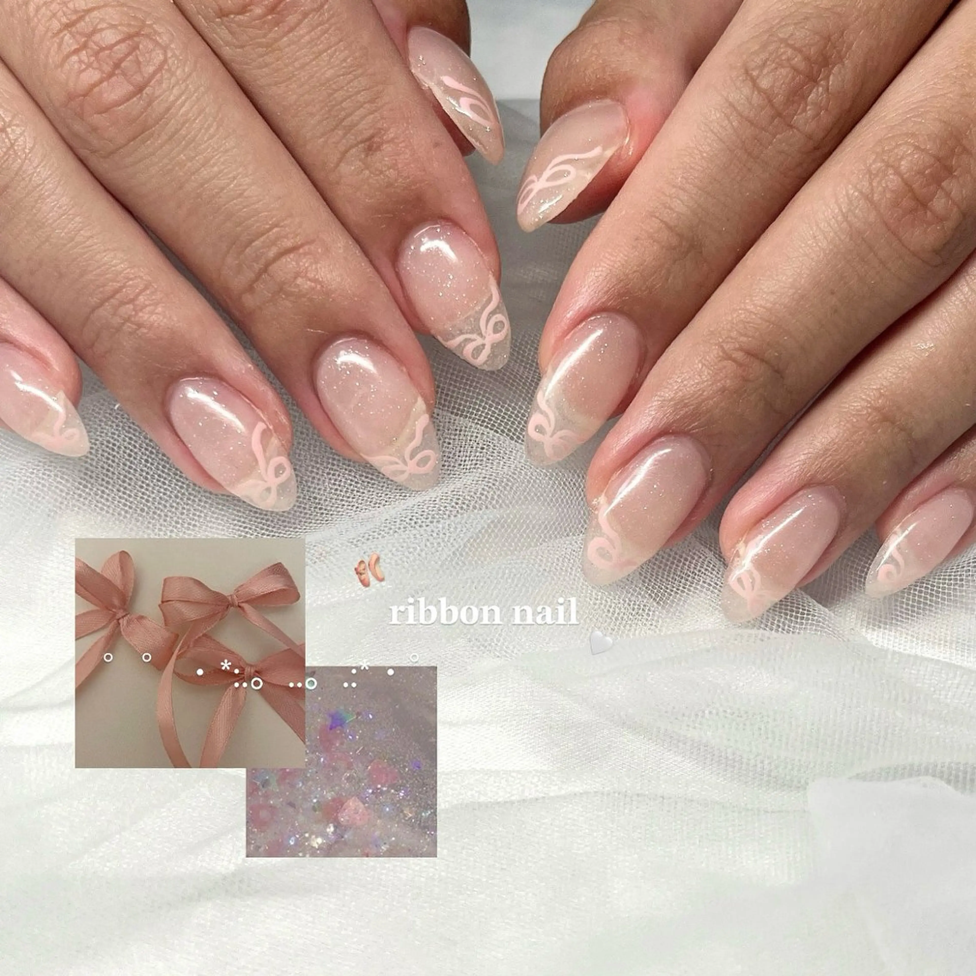 ネイル 長さ出し フラッシュネイル ジェルネイル マグネットネイル 持ち込み 🌷Gemini nami🌷のネイルデザイン