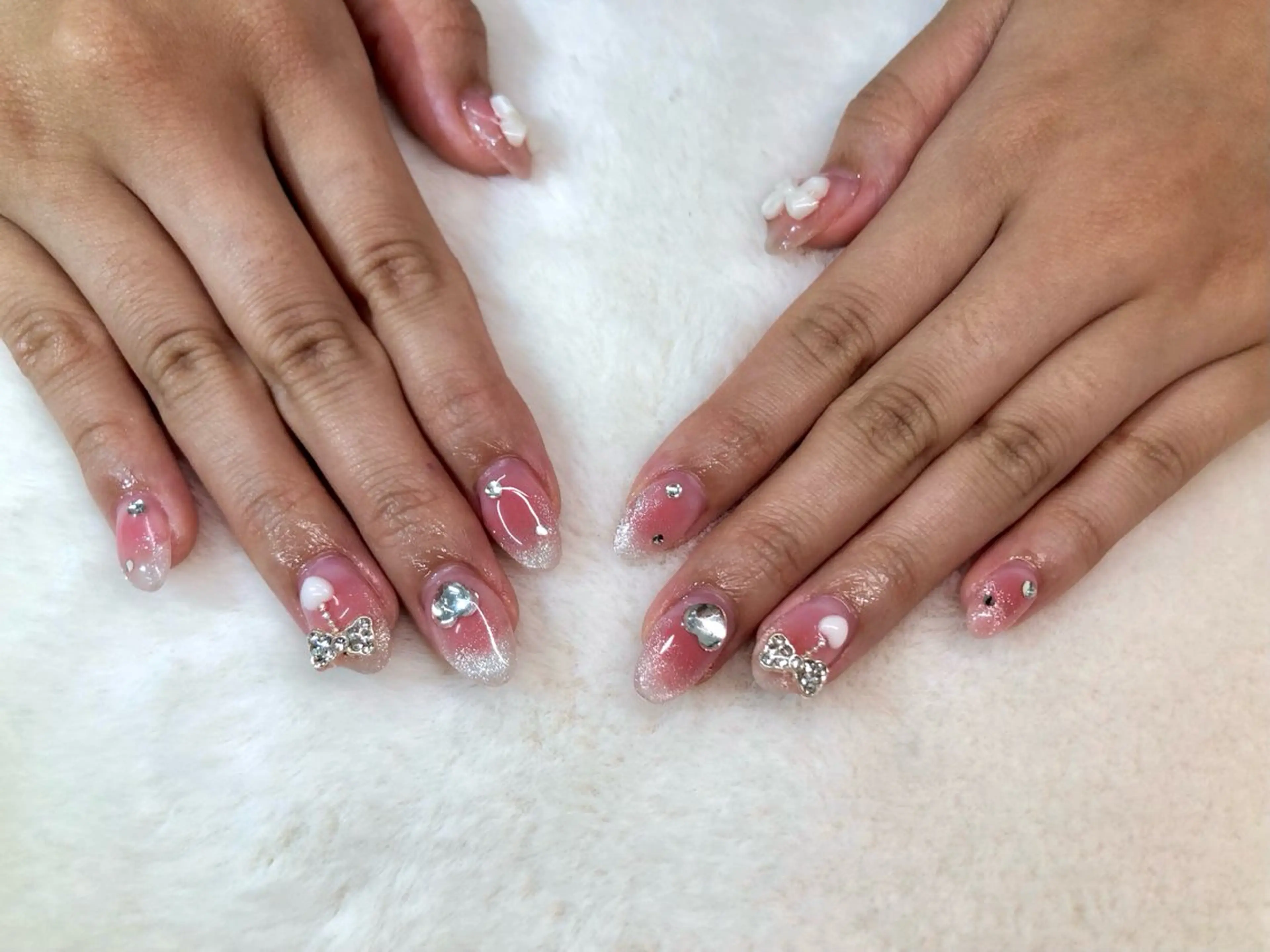 ネイル チークネイル フレンチネイル ワンホンネイル ハンドネイル ハンドケア 心斎橋Salon Epokkuのネイルデザイン