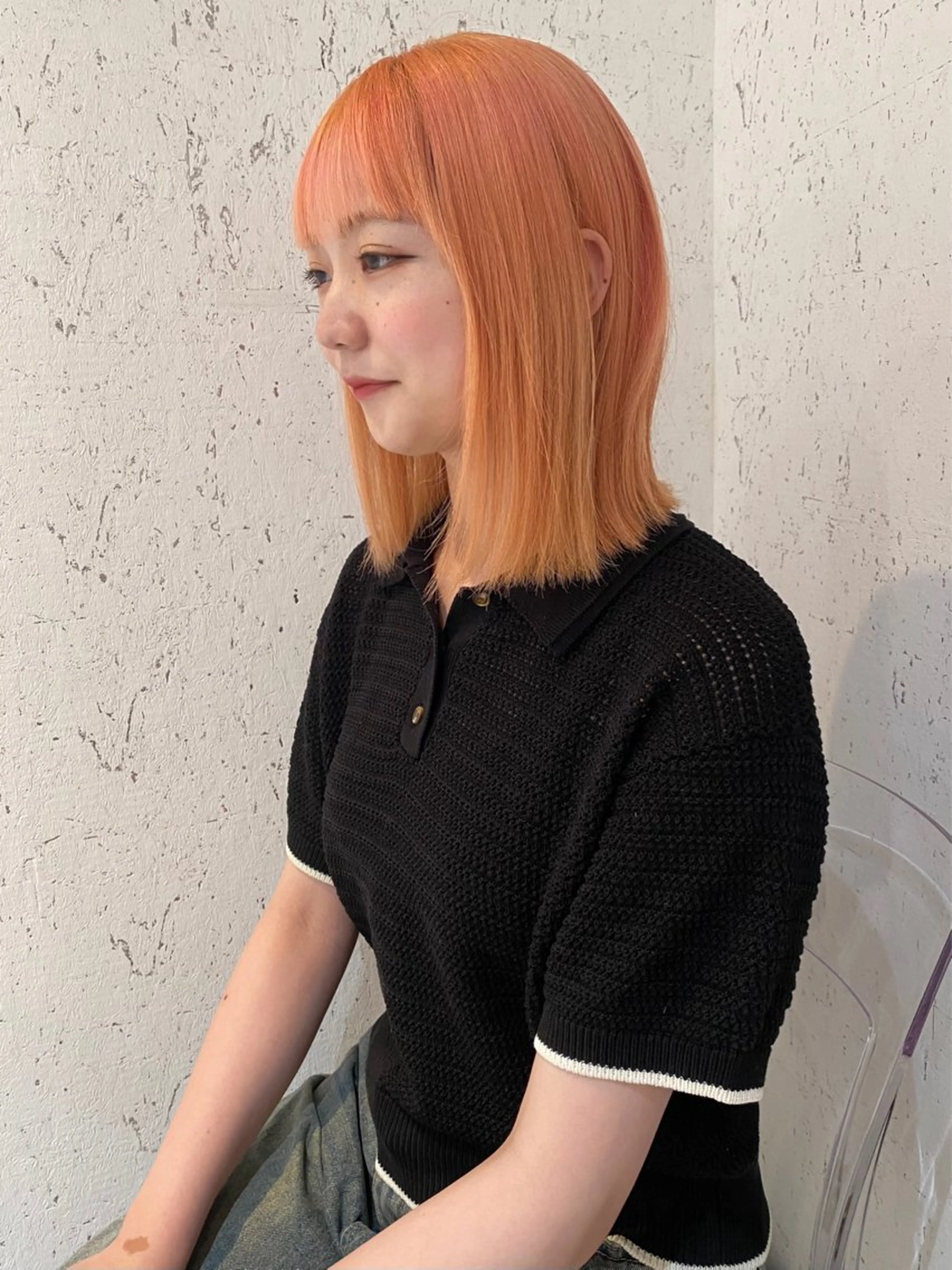 ミディアム カラー 似合わせカット カット ヘアカラー トリートメント mai / linoah˚✧のヘアスタイル