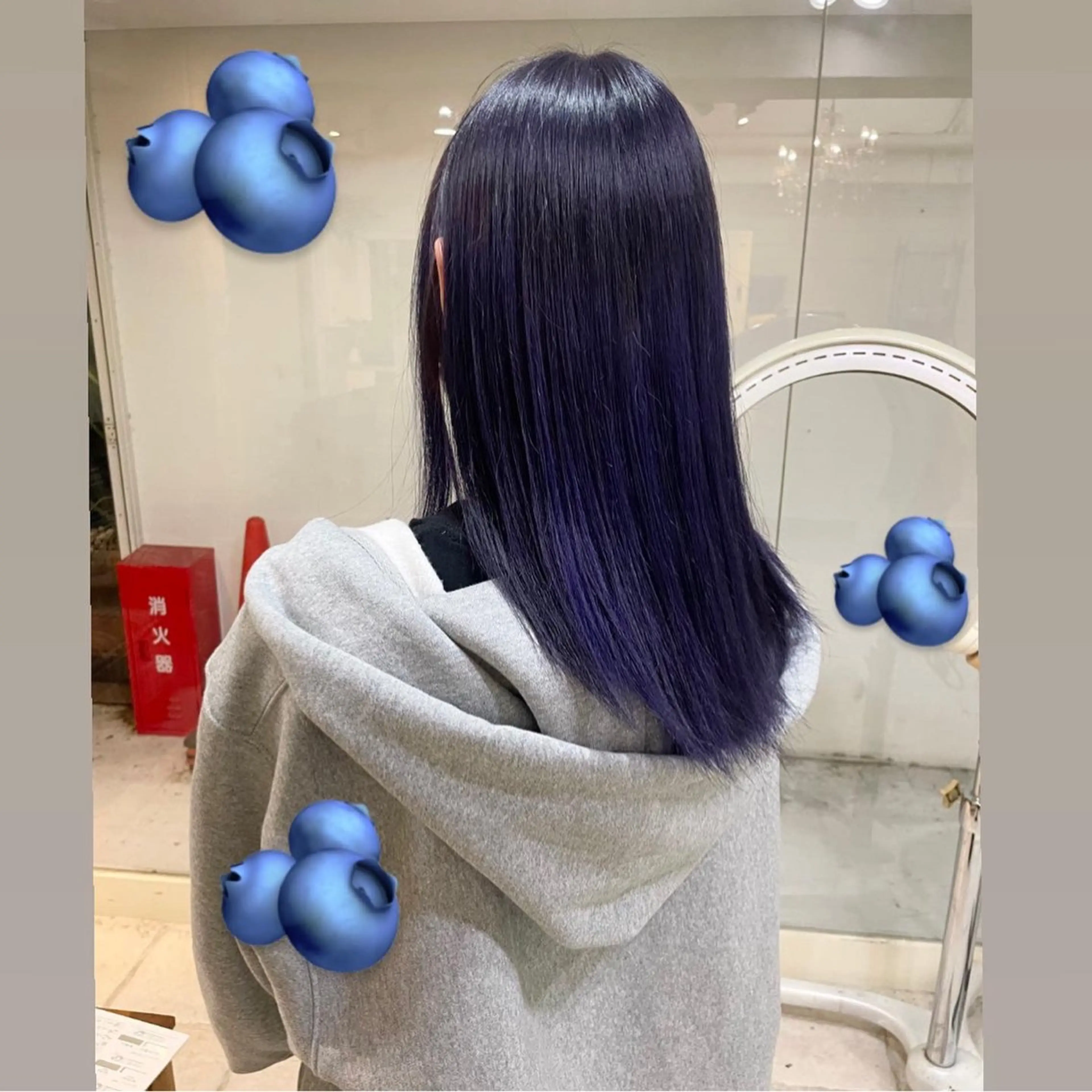 セミロング カラー ブルーカラー 派手髪特化🫶 RYUSEI🐈‍⬛のヘアスタイル