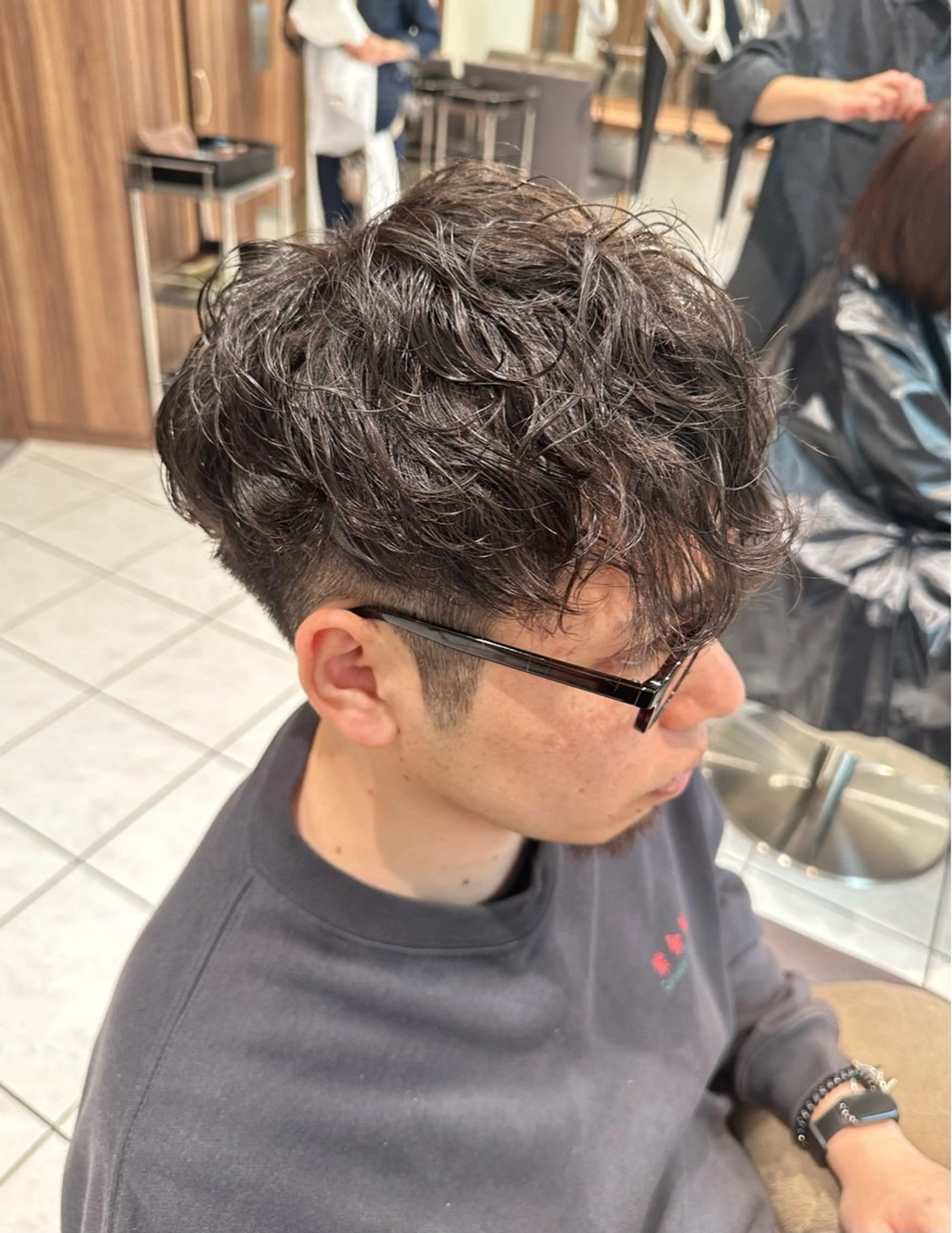 パーマ メンズ カット パーマ メンズ特化／トレンド スタイル／白澤のヘアスタイル