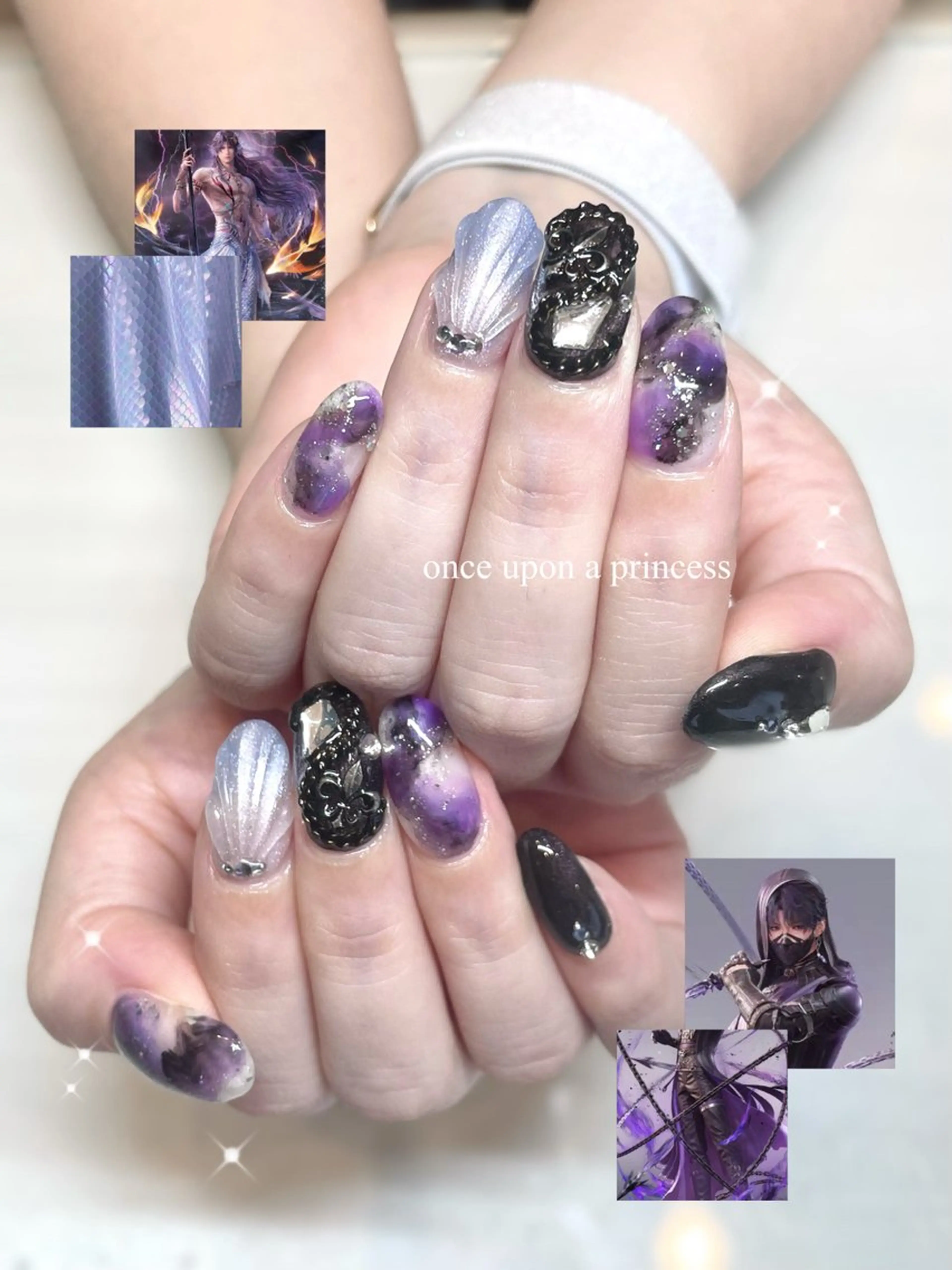 ネイル ハンドネイル Once upon a princessシェアサロンL'OM OSAKA所属・Once upon a princessのネイルデザイン