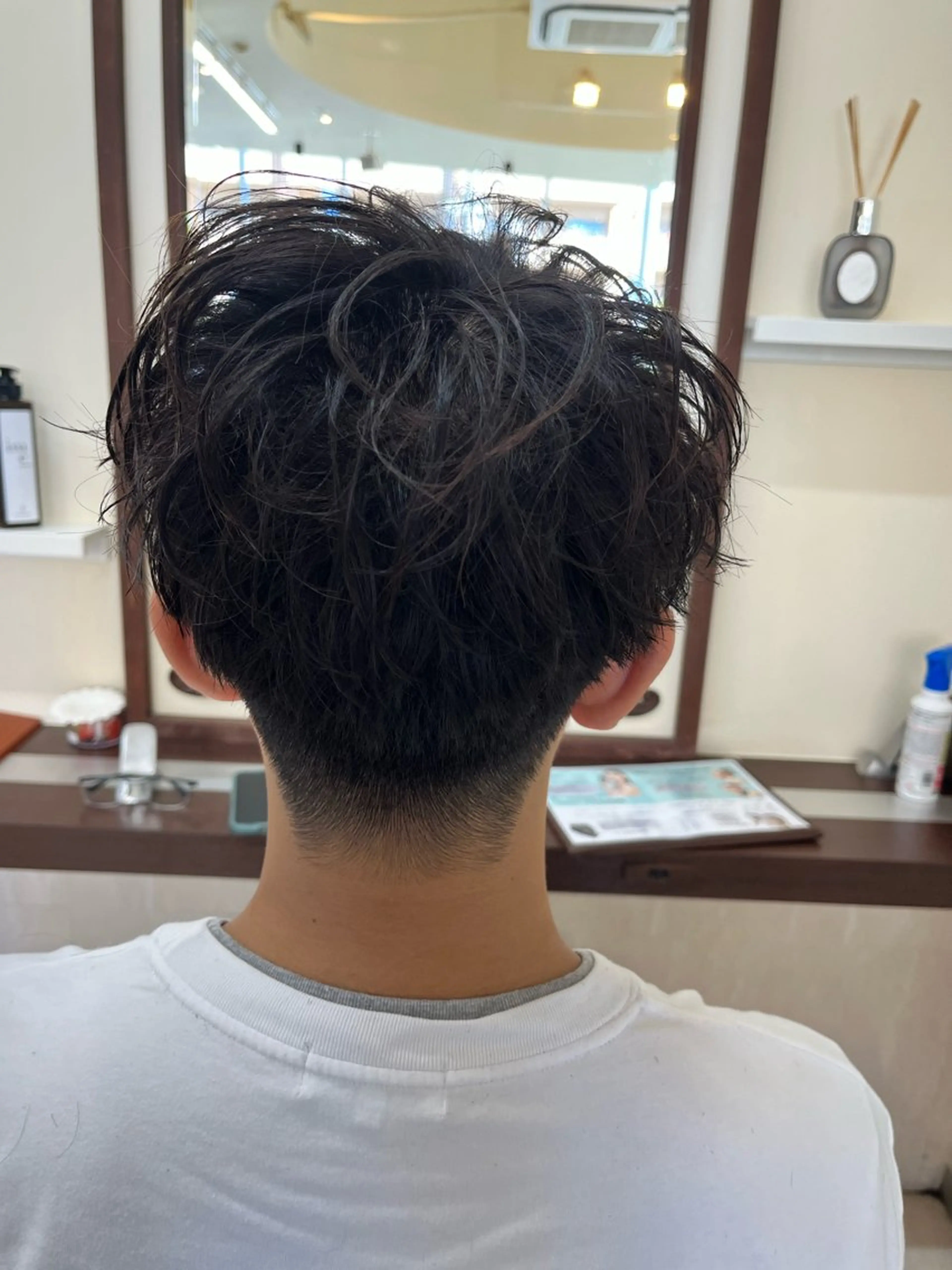 ショート パーマ メンズ マッシュ メンズパーマ ニュアンスパーマ AROH  men's cut&men's perm 船橋店所属・🧊メンズ特化🧊 高木航希のヘアスタイル