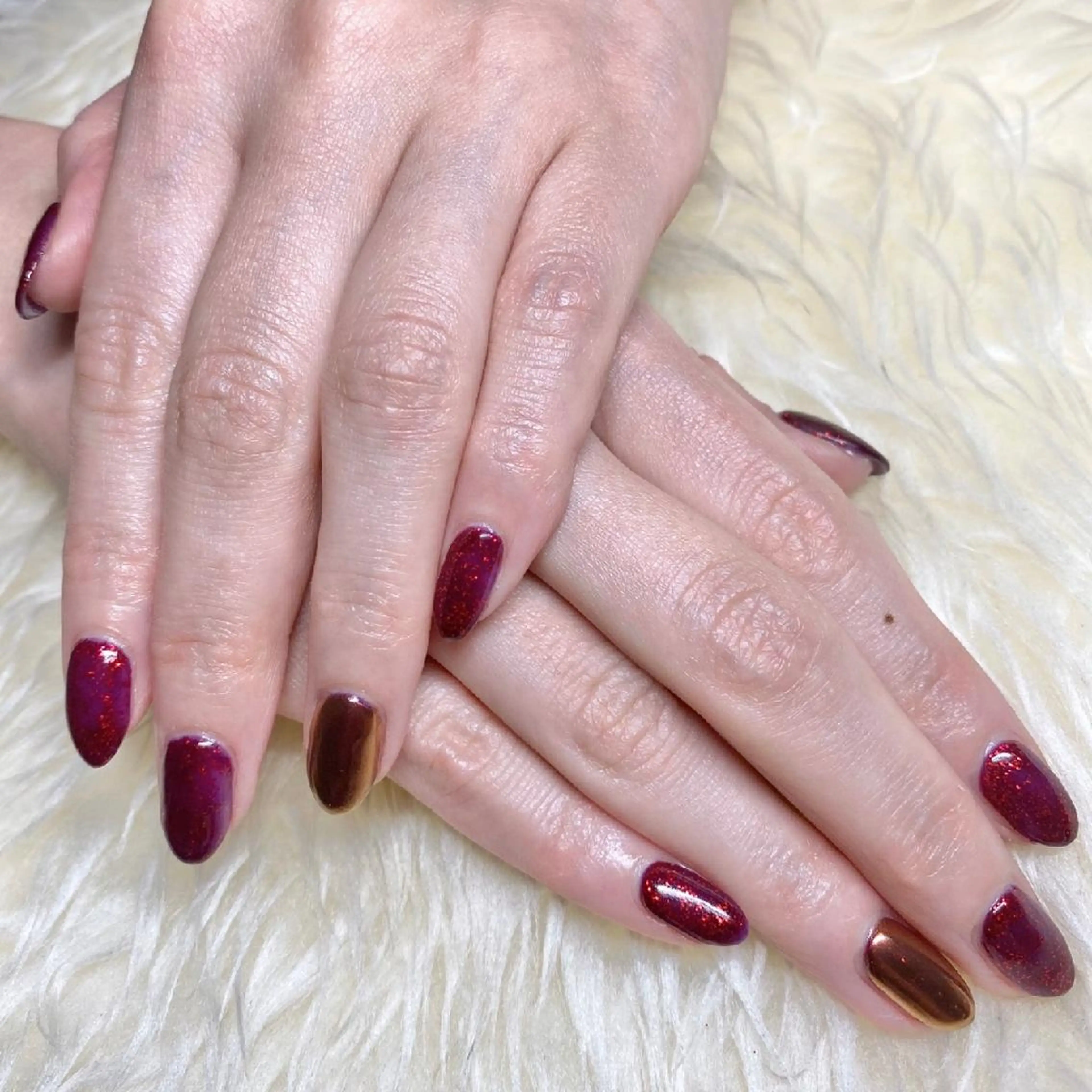 ネイル ミラーネイル Nail&eye Belire 新宿のネイルデザイン