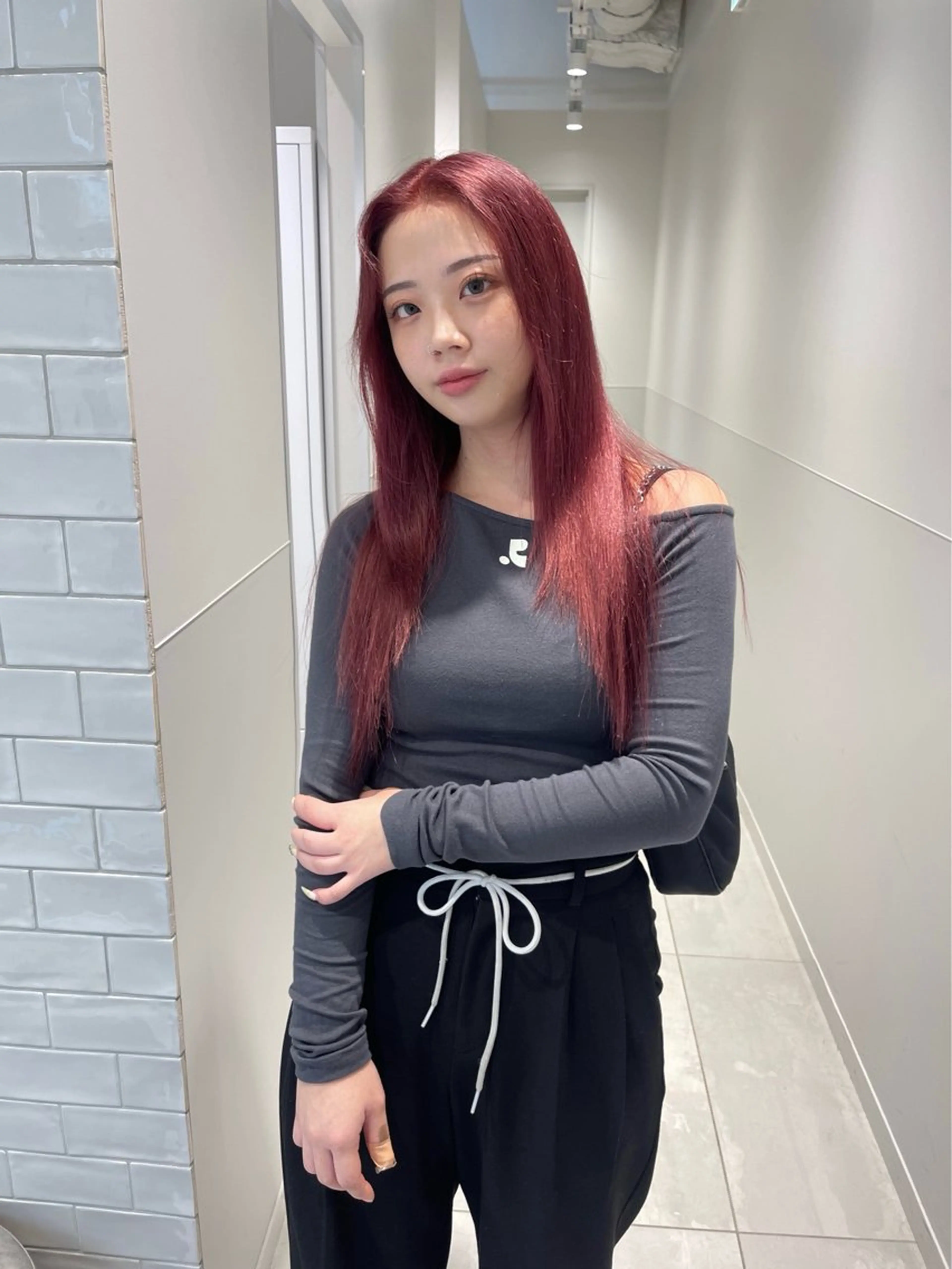 ロング カット ヘアカラー SALOWIN梅田茶屋町North店所属・福山 晴香のヘアスタイル