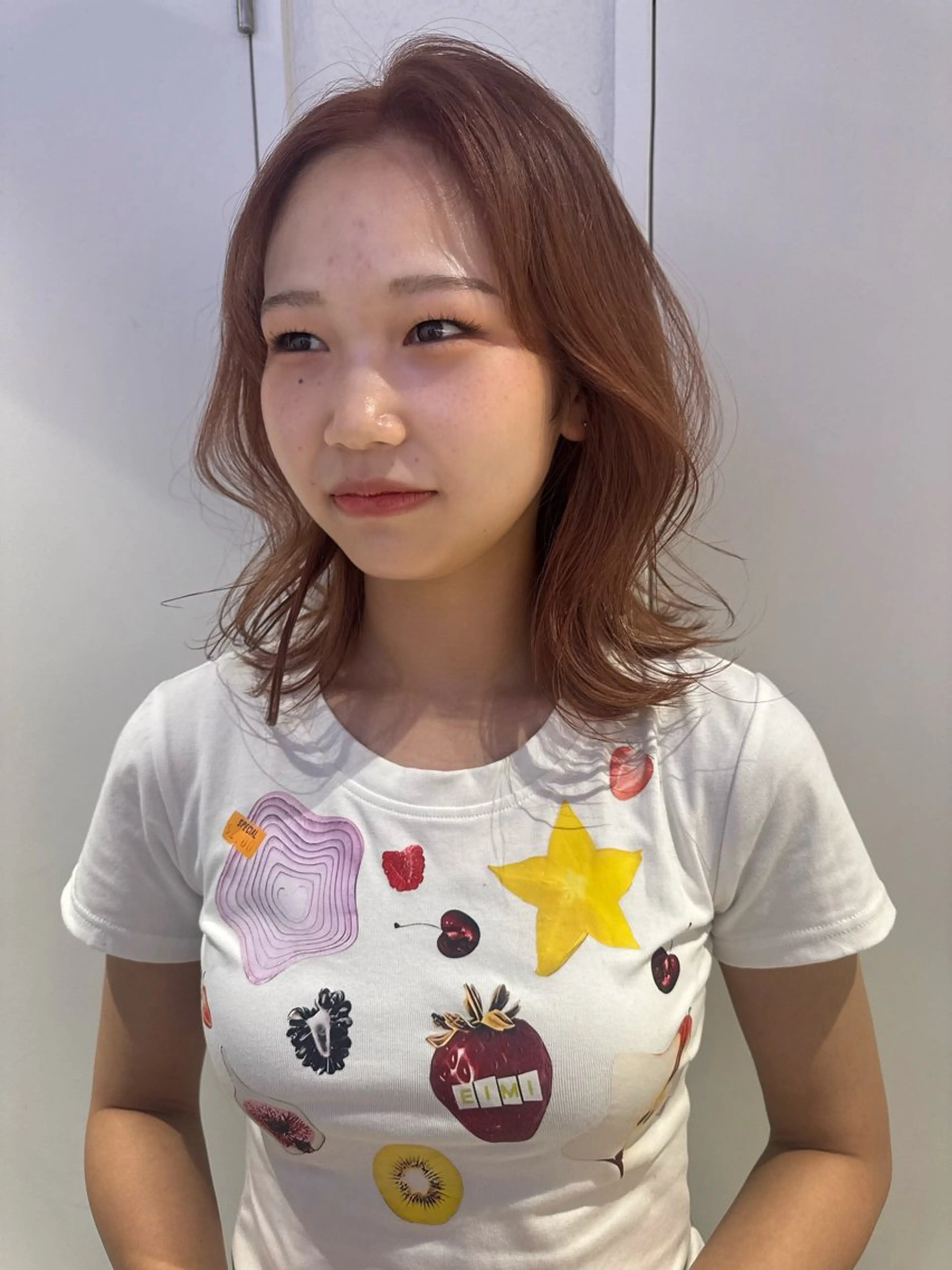 カラー ベージュカラー オレンジ オレンジベージュ icon所属・Ami / icon博多のヘアスタイル