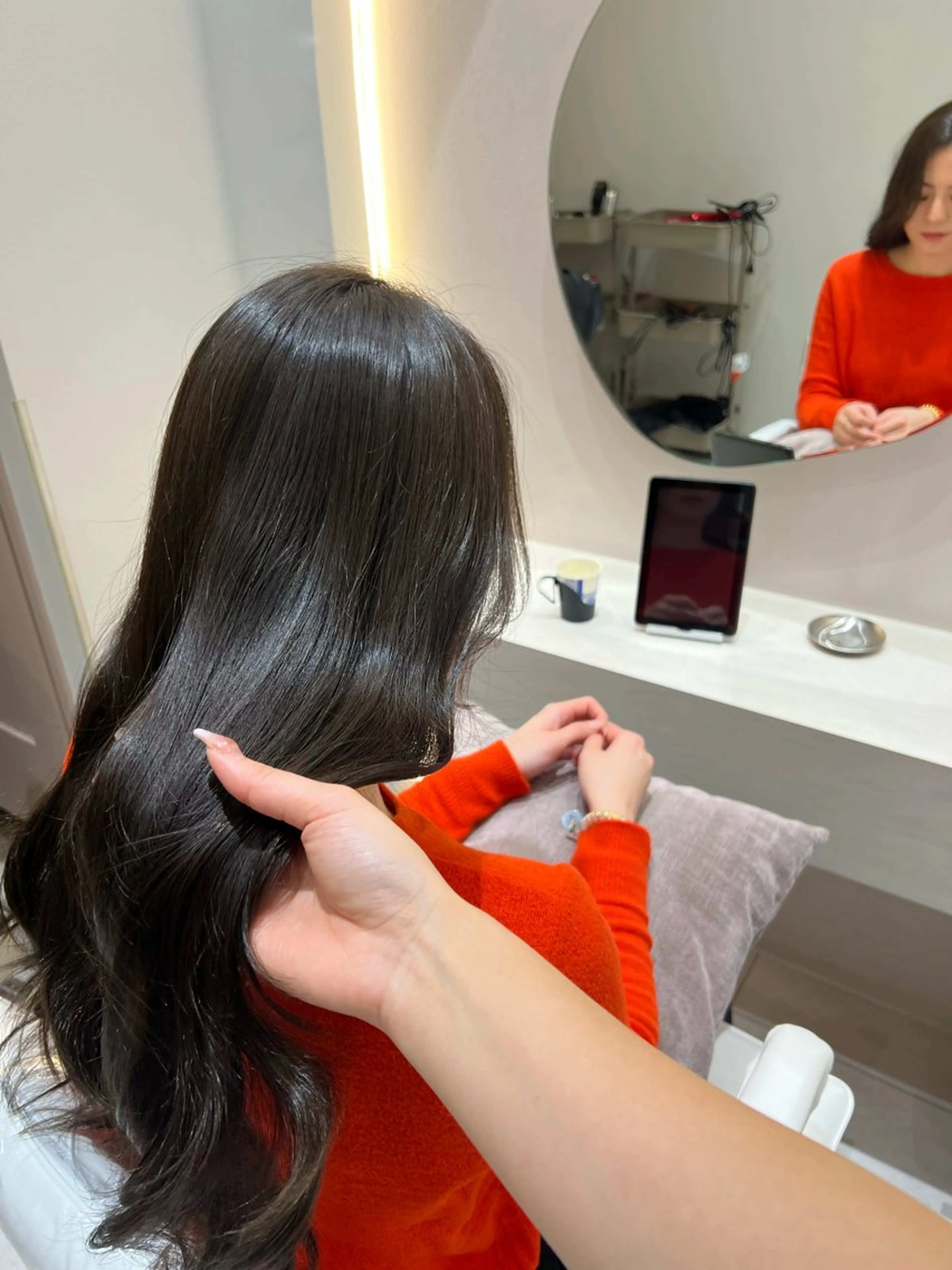 ロング カット ヘアカラー トリートメント Zina河原町店 momokaのヘアスタイル