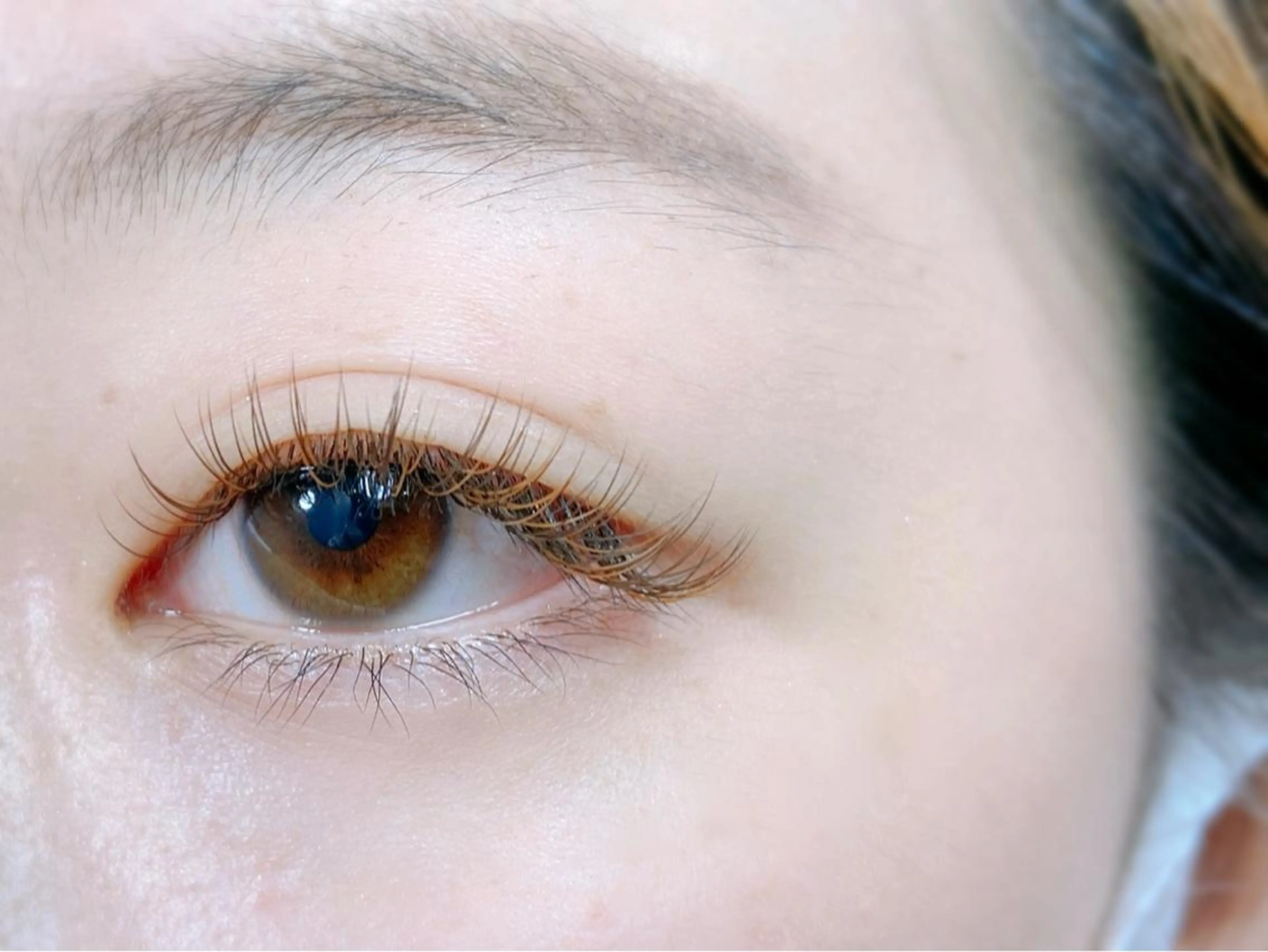 マツエク・マツパ カラーマツエク Dカール LASHIQ南堀江 奥優美のマツエク・マツパデザイン