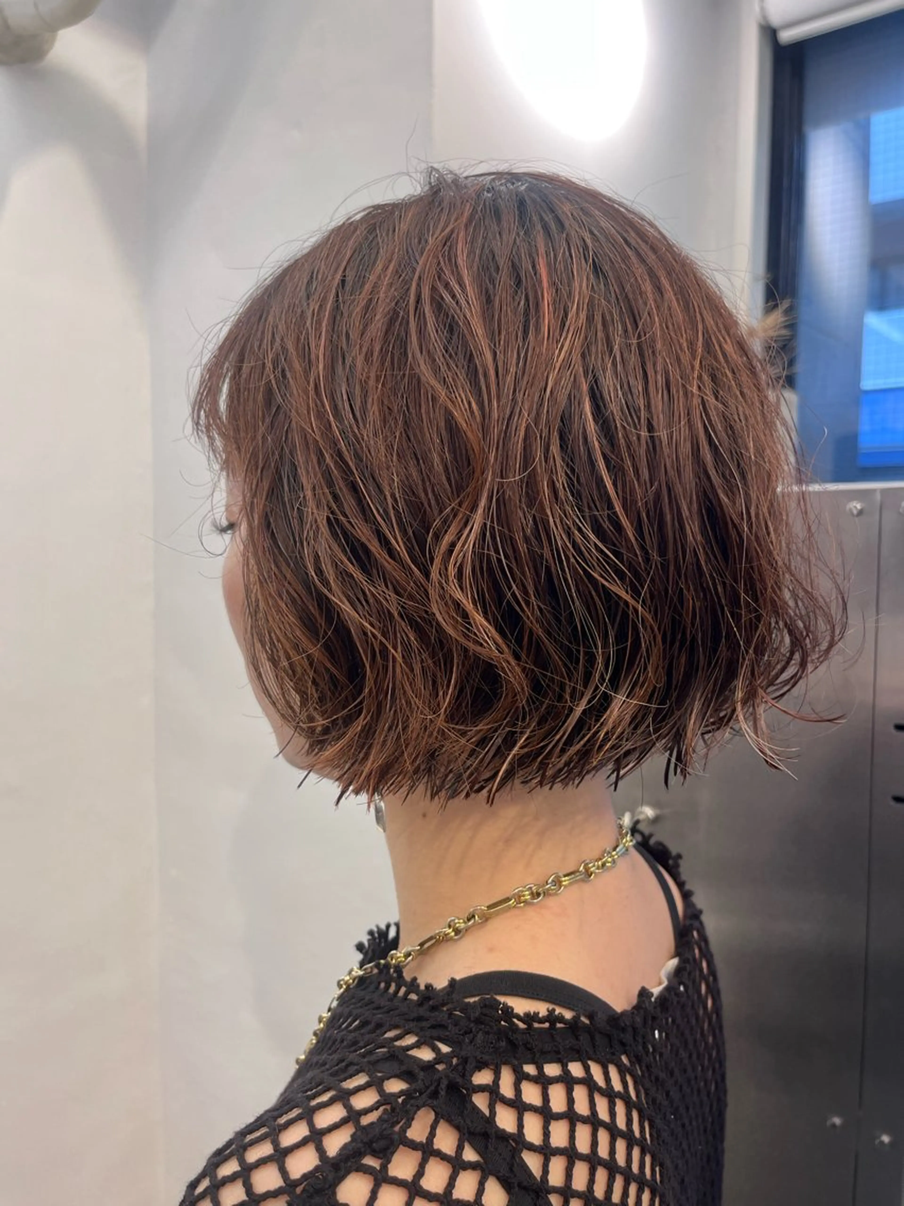 ショート ボブ くせ毛 undercurrent (アンダーカレント)所属・Nakano Hajimeのヘアスタイル