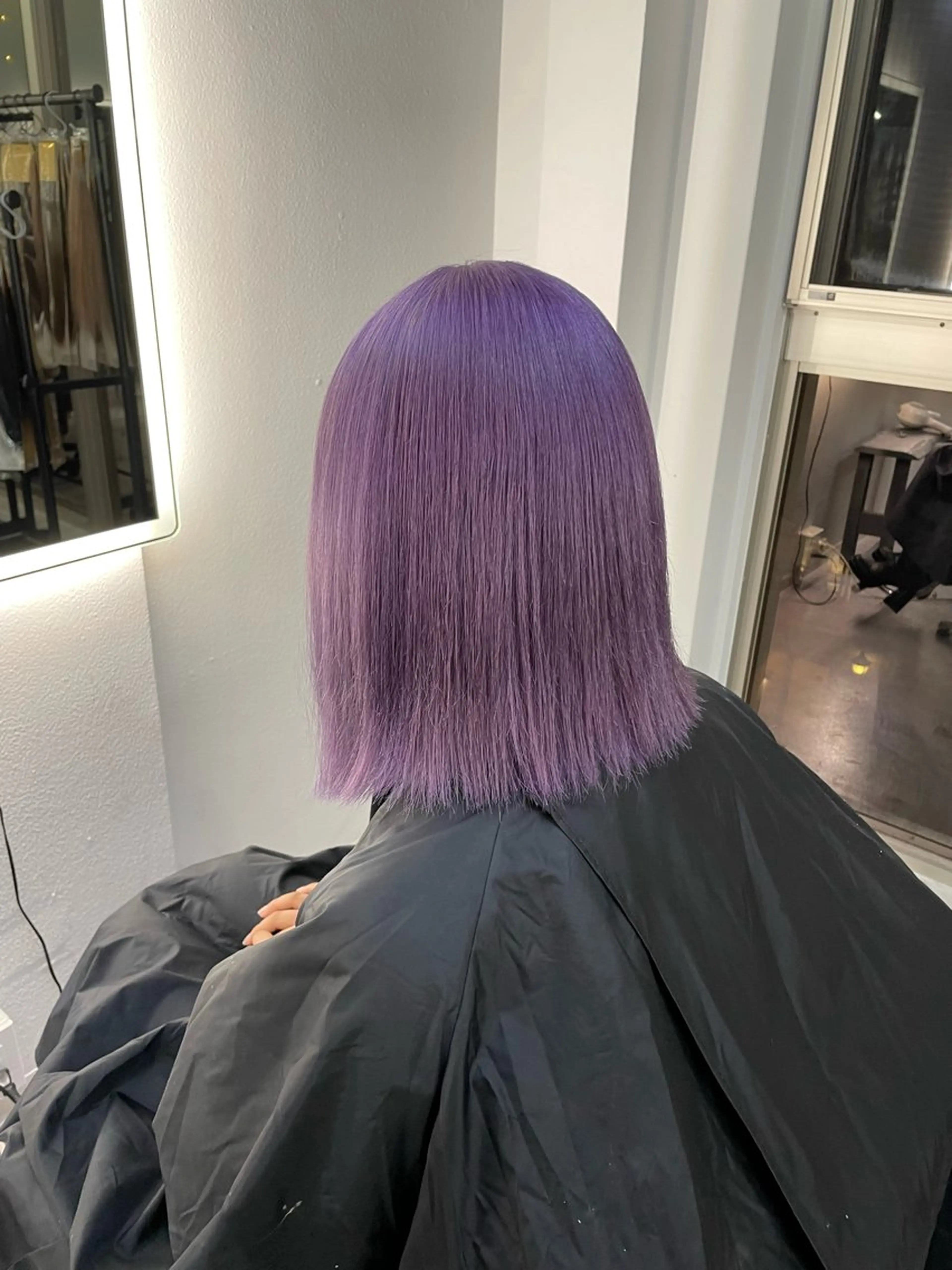 ミディアム カラー ラベンダーカラー Cielro【 シェイロ 】所属・Cielro/ダブル カラー/西田咲希のヘアスタイル