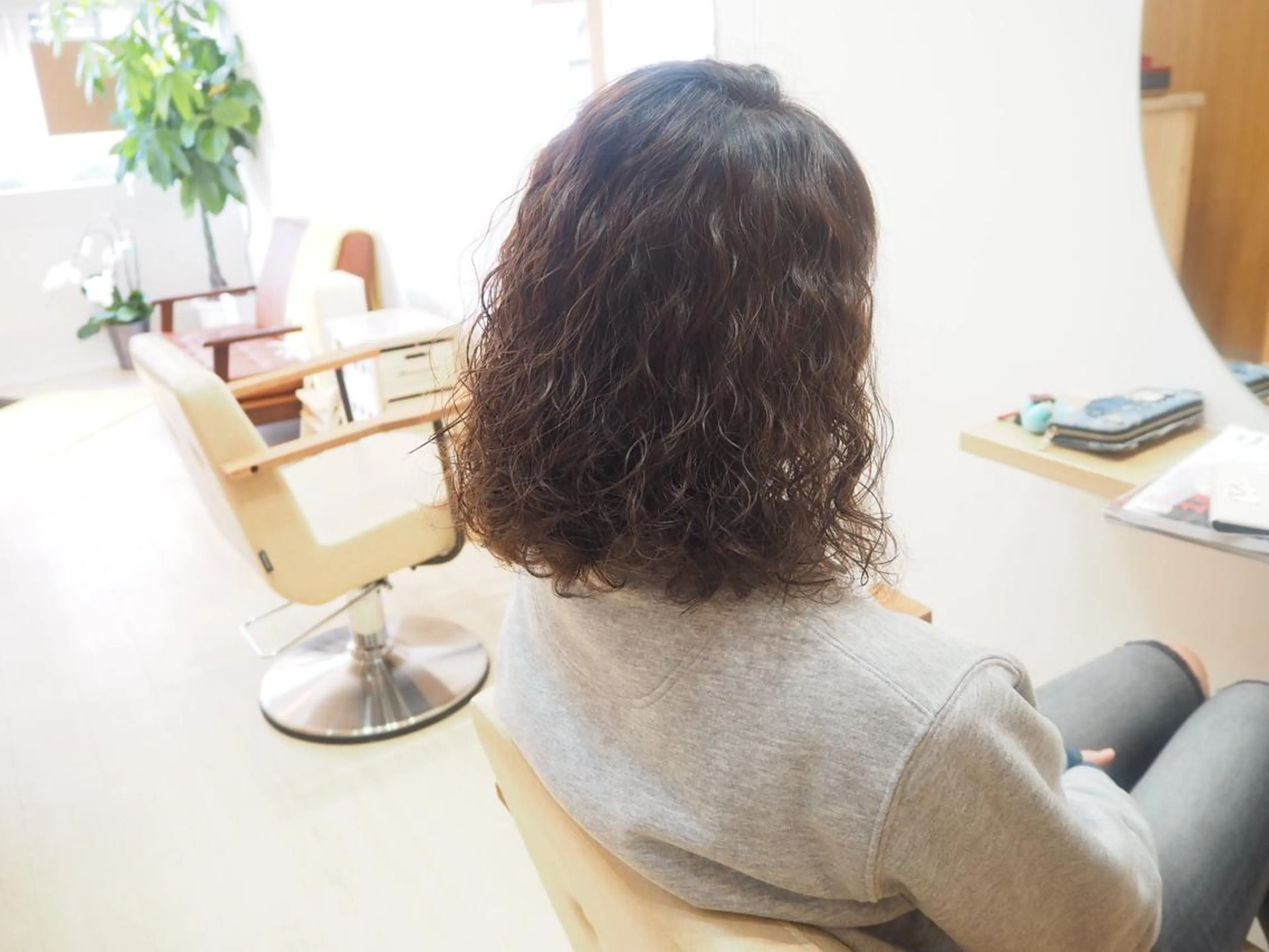 ミディアム パーマ T e t t e所属・中江 規久のヘアスタイル