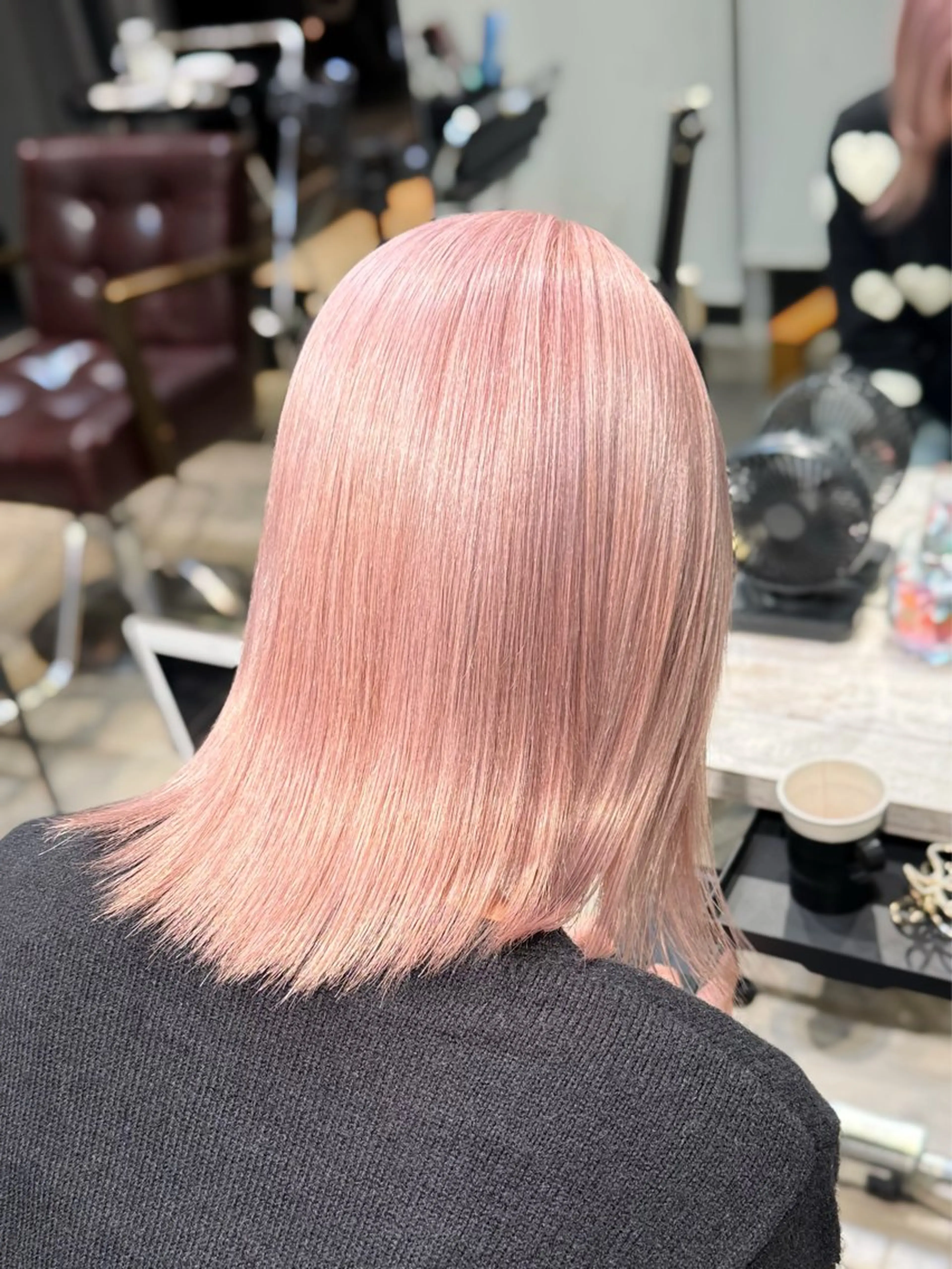 ミディアム カラー カット ヘアカラー 🌻名古屋🌻 🫧ハイトーン🫧のヘアスタイル