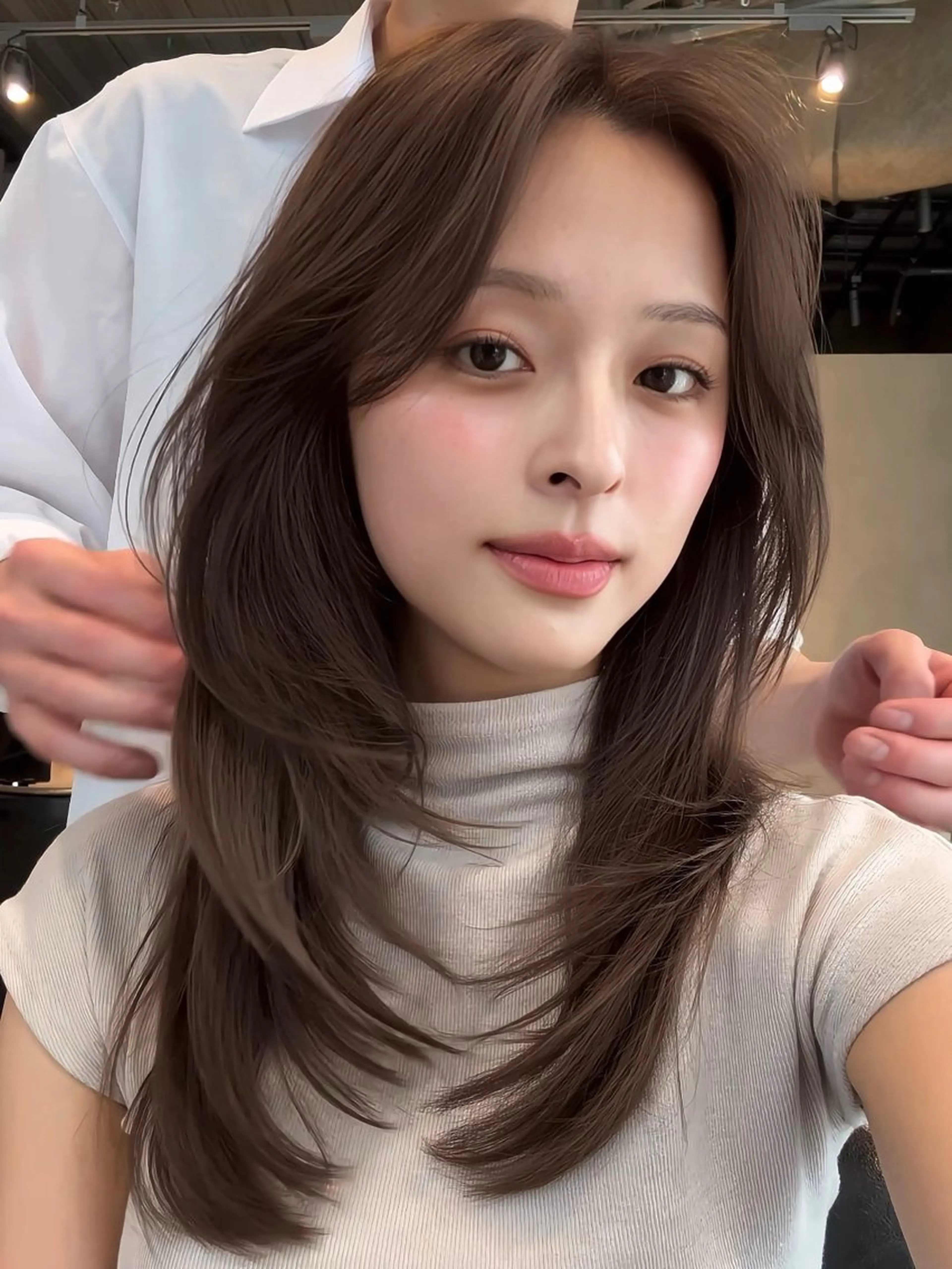 セミロング レイヤーカット LEANE THE TOKYO所属・大人レイヤー 🍃外苑前/荒谷進介のヘアスタイル