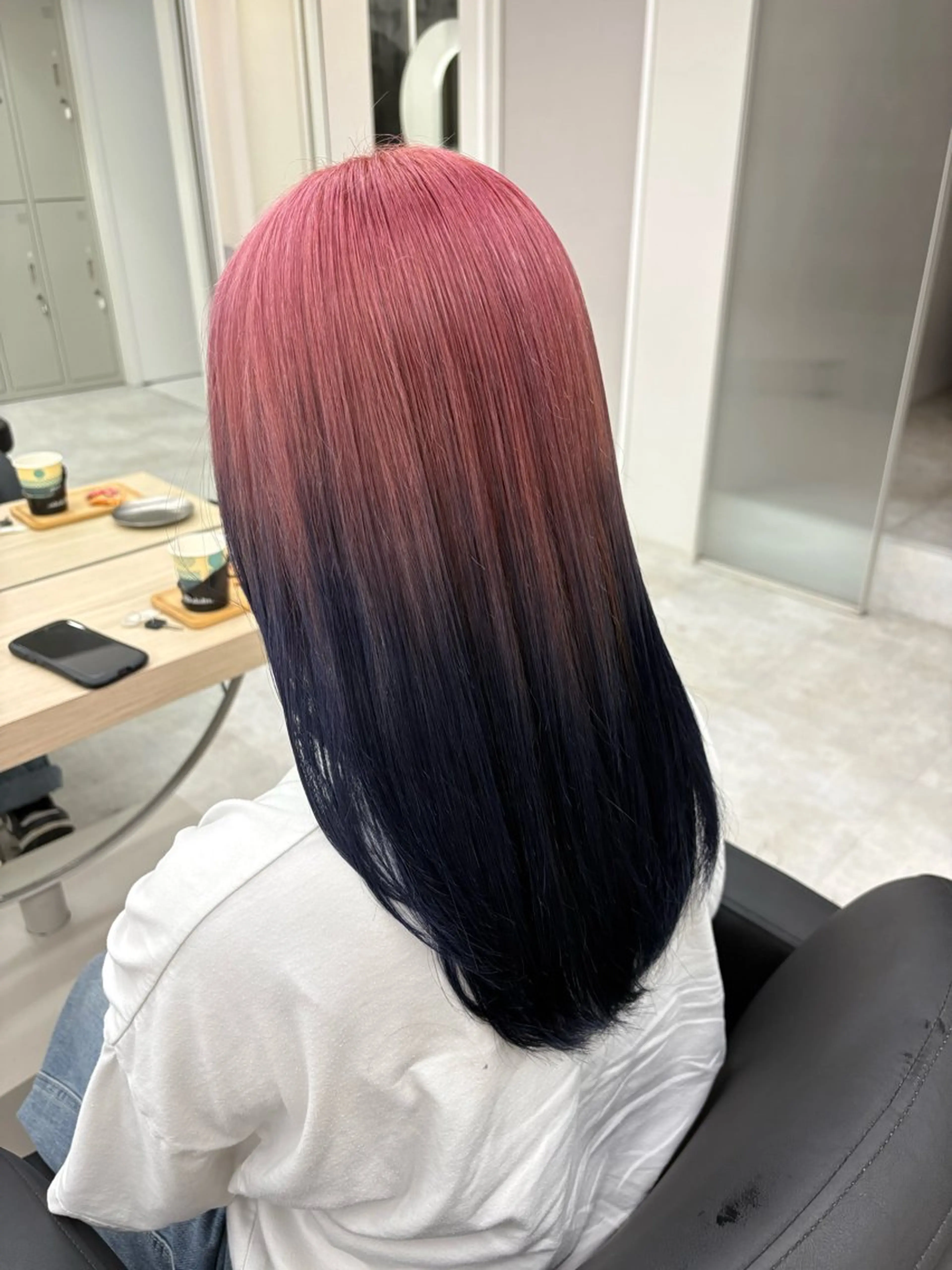 セミロング カラー ブルーカラー デザインカラー ピンクカラー ヘアカラー Nao 【EIGHT札幌】のヘアスタイル