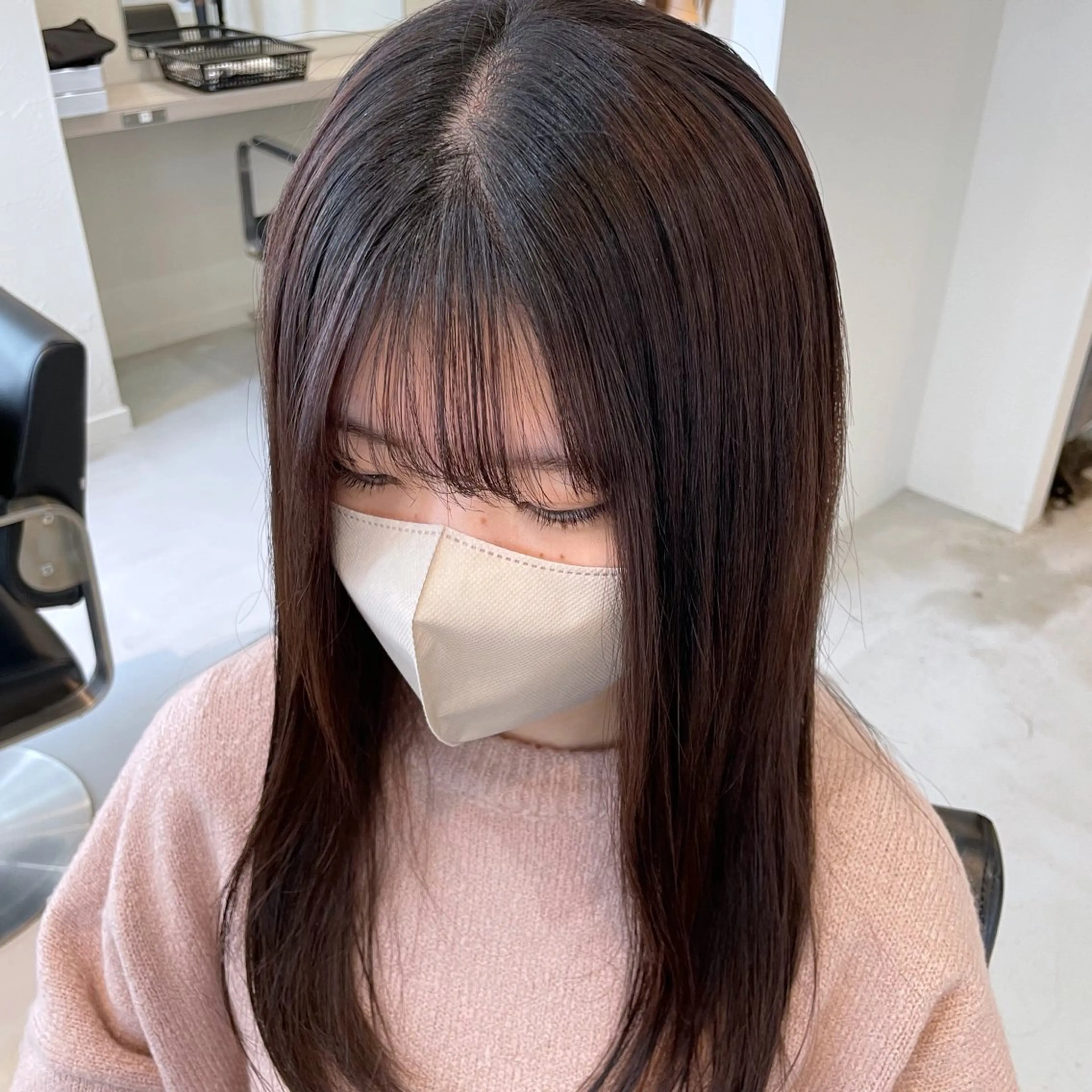 noa hair design 町田店所属・miyu♡̷̷ 韓国ヘア/顔まわりのヘアスタイル