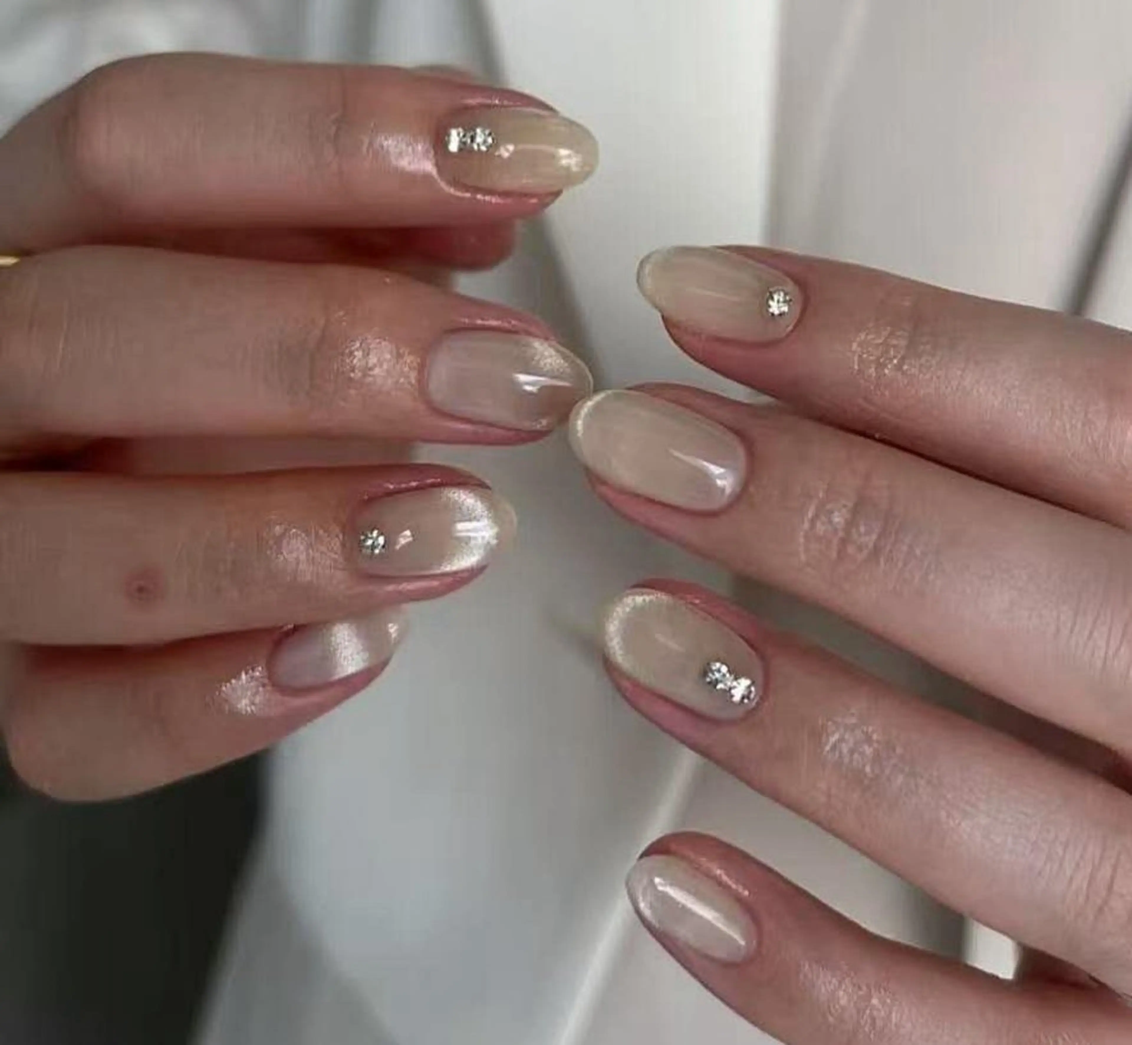 ネイル オーロラネイル フラワーネイル フットネイル フレンチネイル ジェルネイル ハンドネイル BabyYouMi nailのネイルデザイン