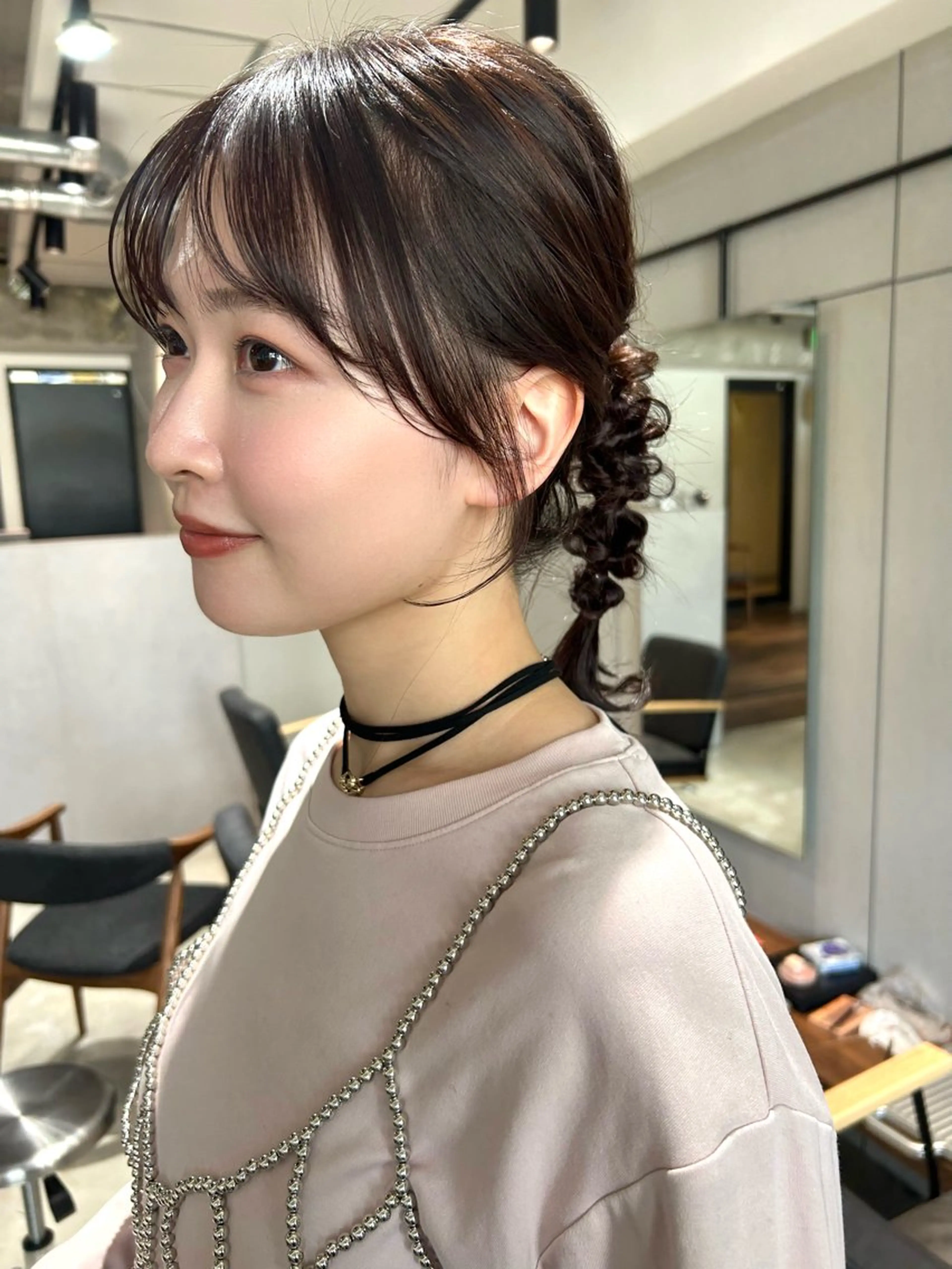 ミディアム ヘアセット ヘアセット/透明感 カラー/MIHO♡のヘアスタイル