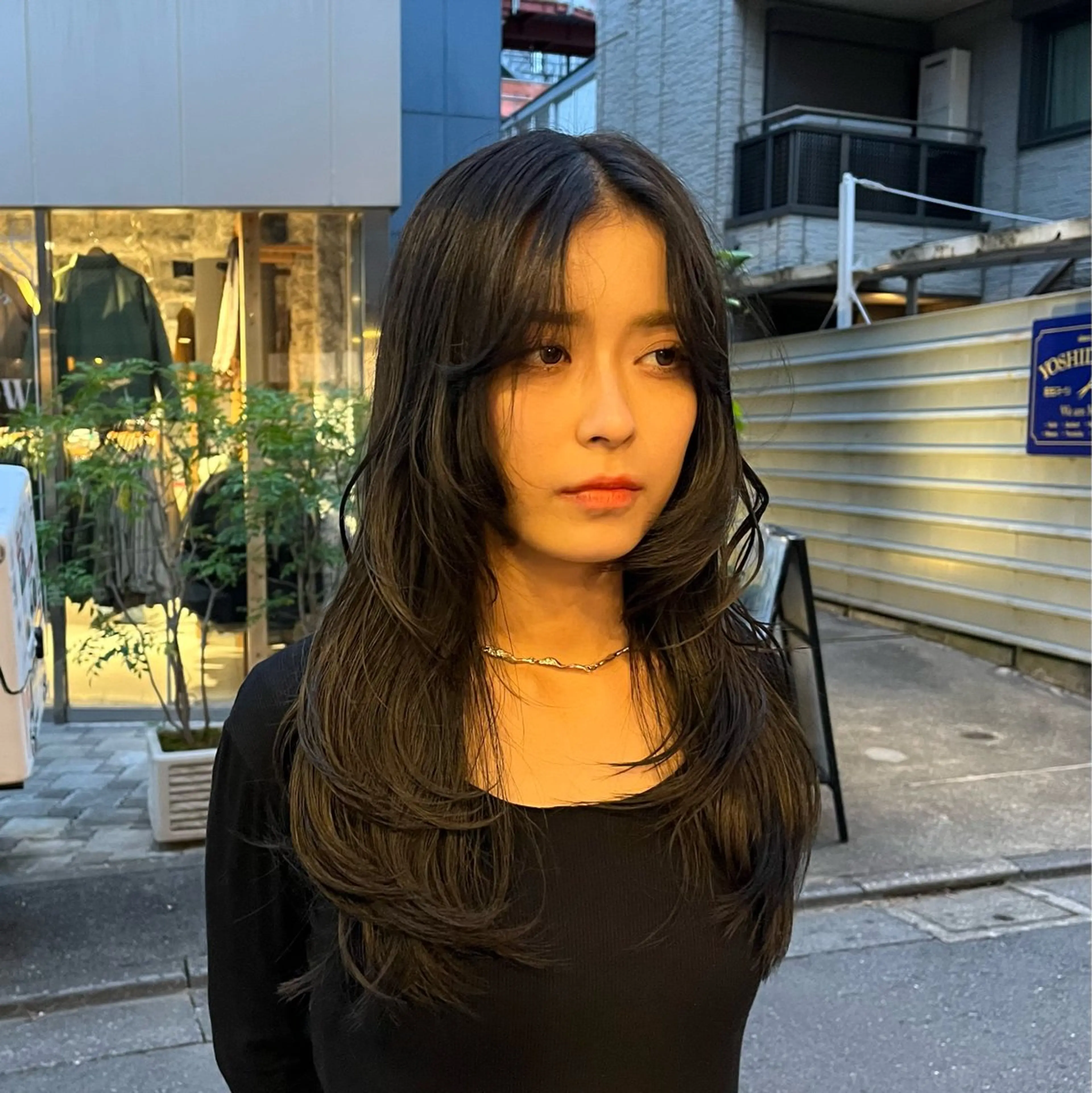 ロング カラー カット ヘアカラー GO TODAY SHAiRE SALON 原宿本店所属・ボブ/レイヤー/ ハッシュカット/河内のヘアスタイル