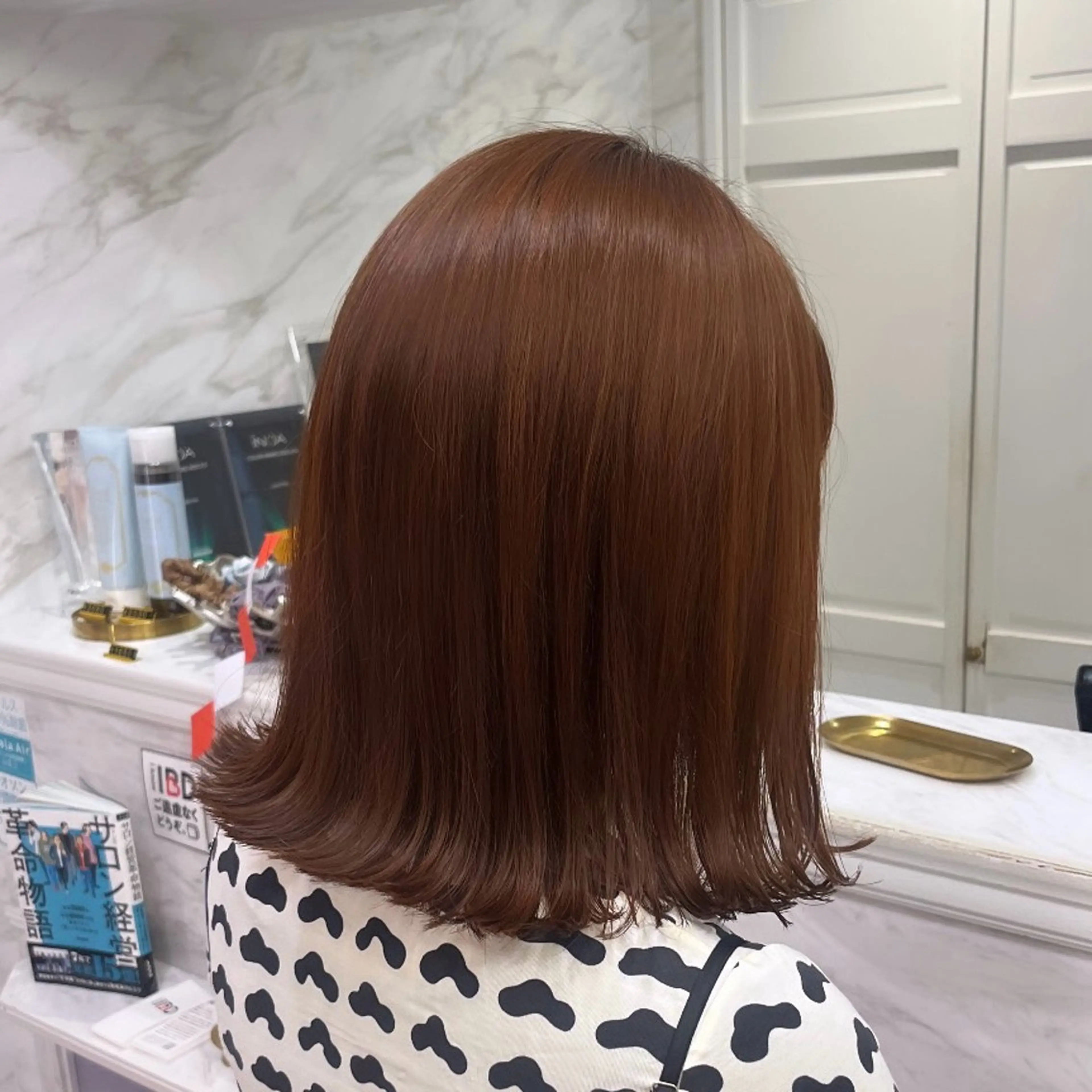 ミディアム 韓国🎀レイヤー/艶 髪/縮毛矯正/ユリナのヘアスタイル