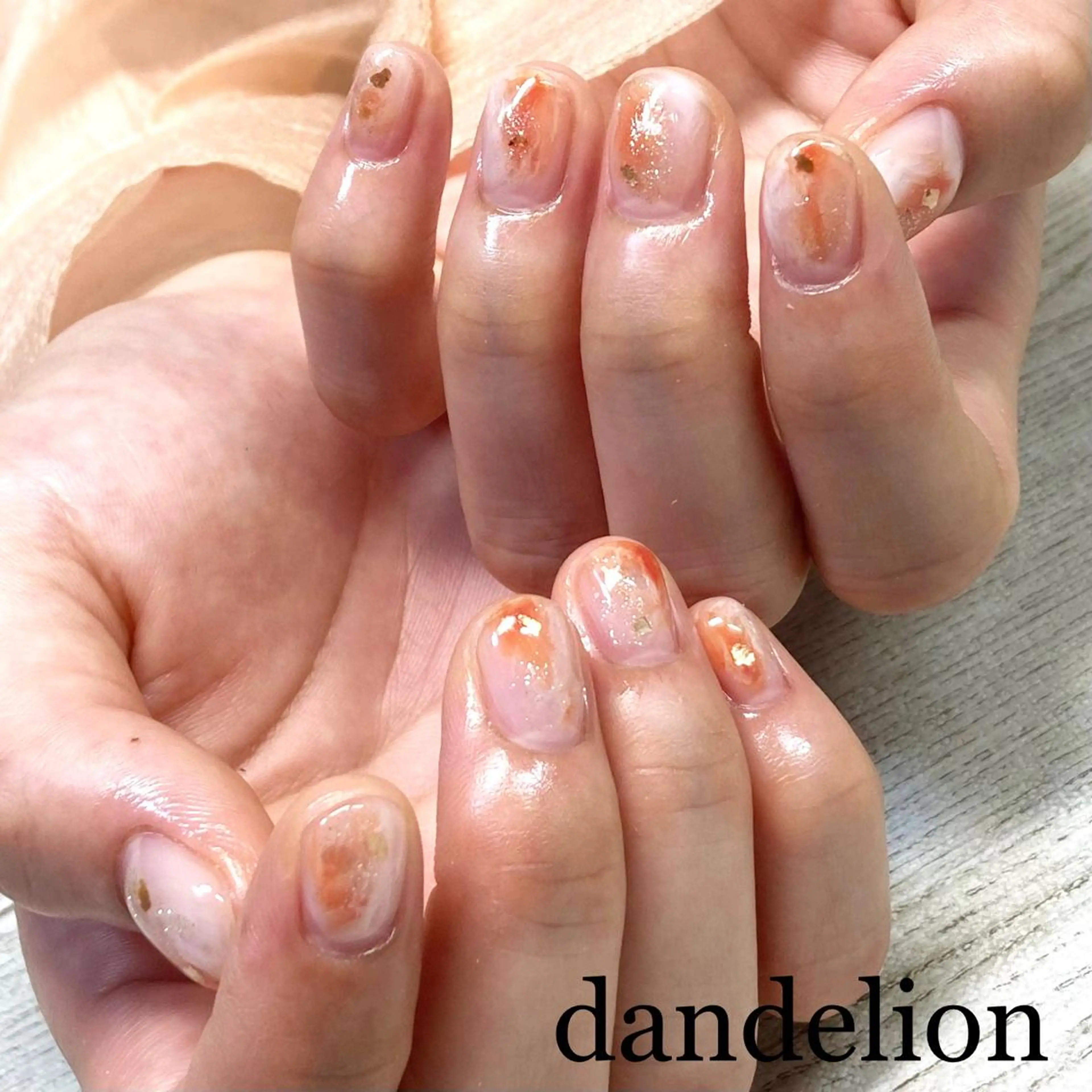 ネイル ハンドネイル ハンドケア dandelion ダンデライオンのネイルデザイン