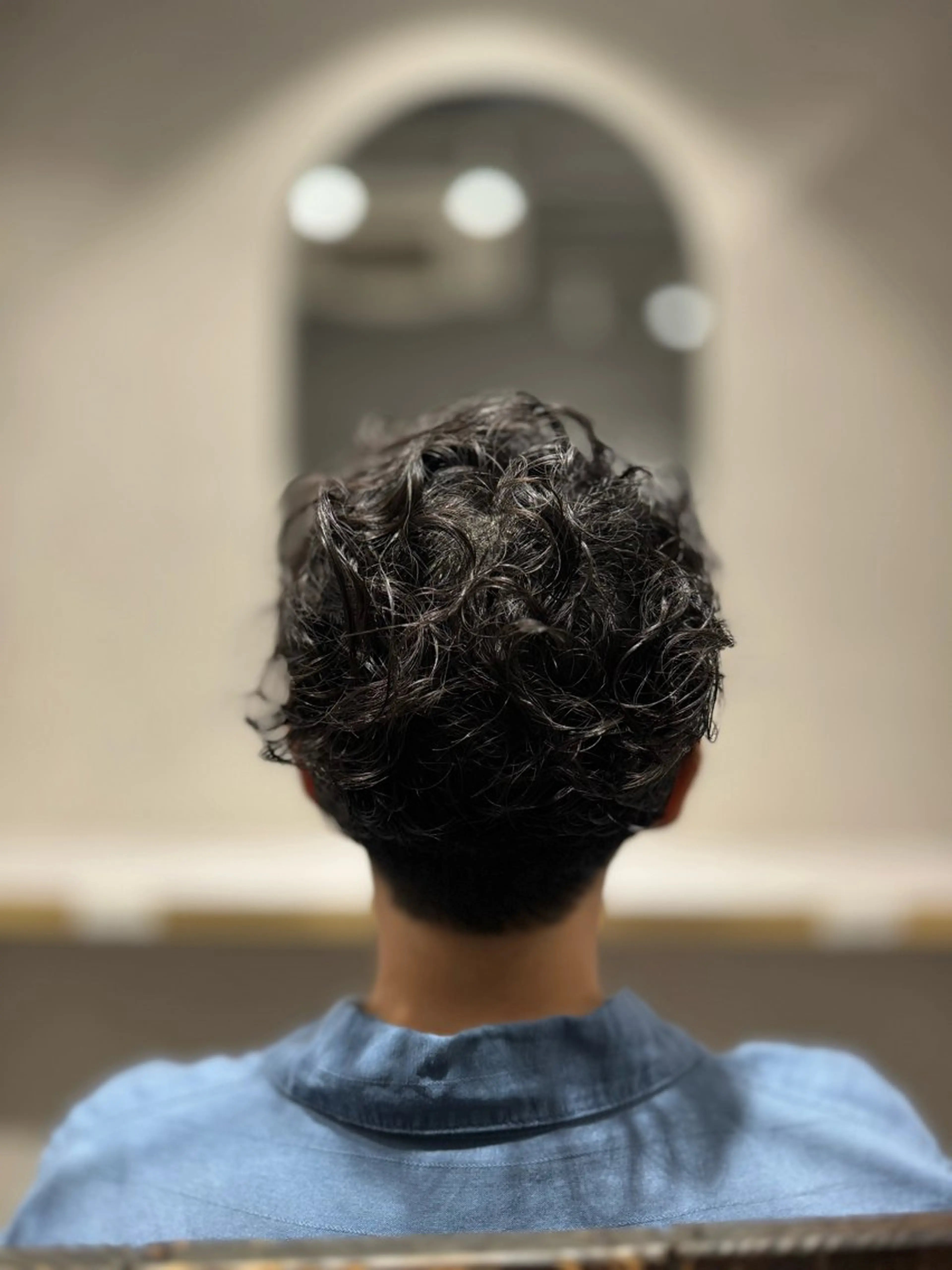 くせ毛カットの写真