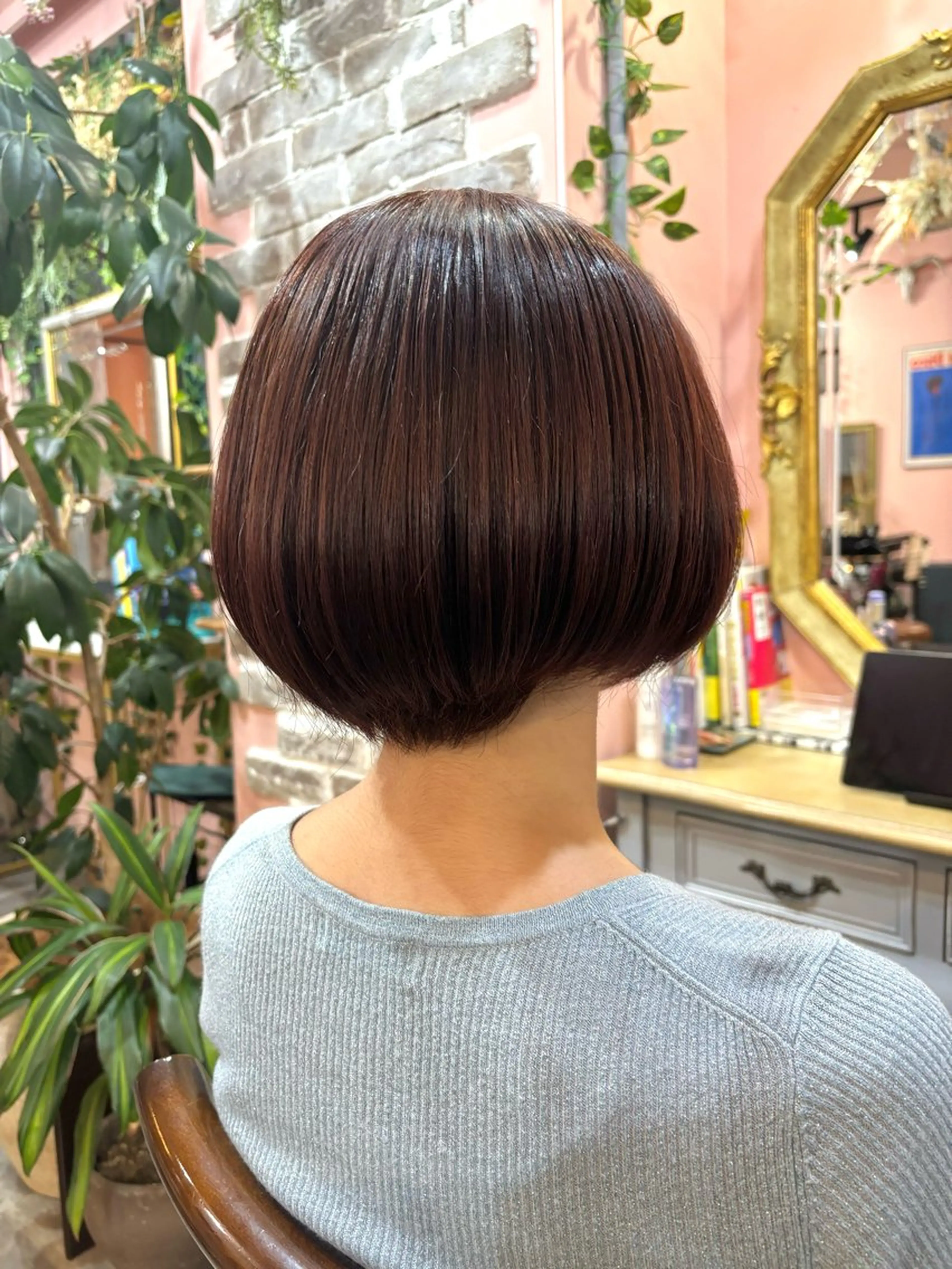 ショート カラー ブラウンカラー ピンクカラー ピンクブラウン YARD所属・住 真優/艶髪カラー /モデル様募集中✨のヘアスタイル