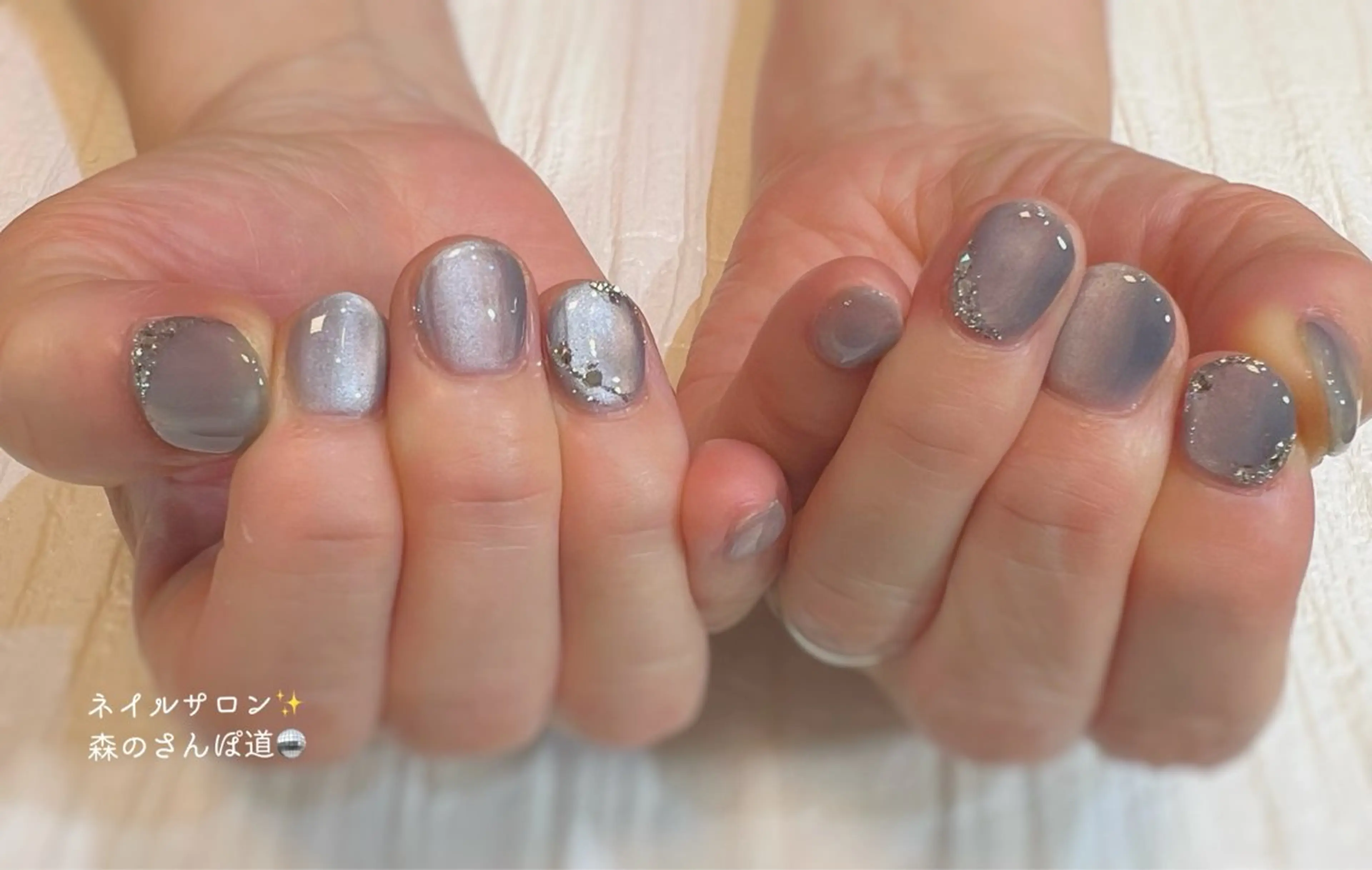 ネイル ハンドネイル 森のさんぽ道所属・ショートネイル 森のさんぽ道のネイルデザイン
