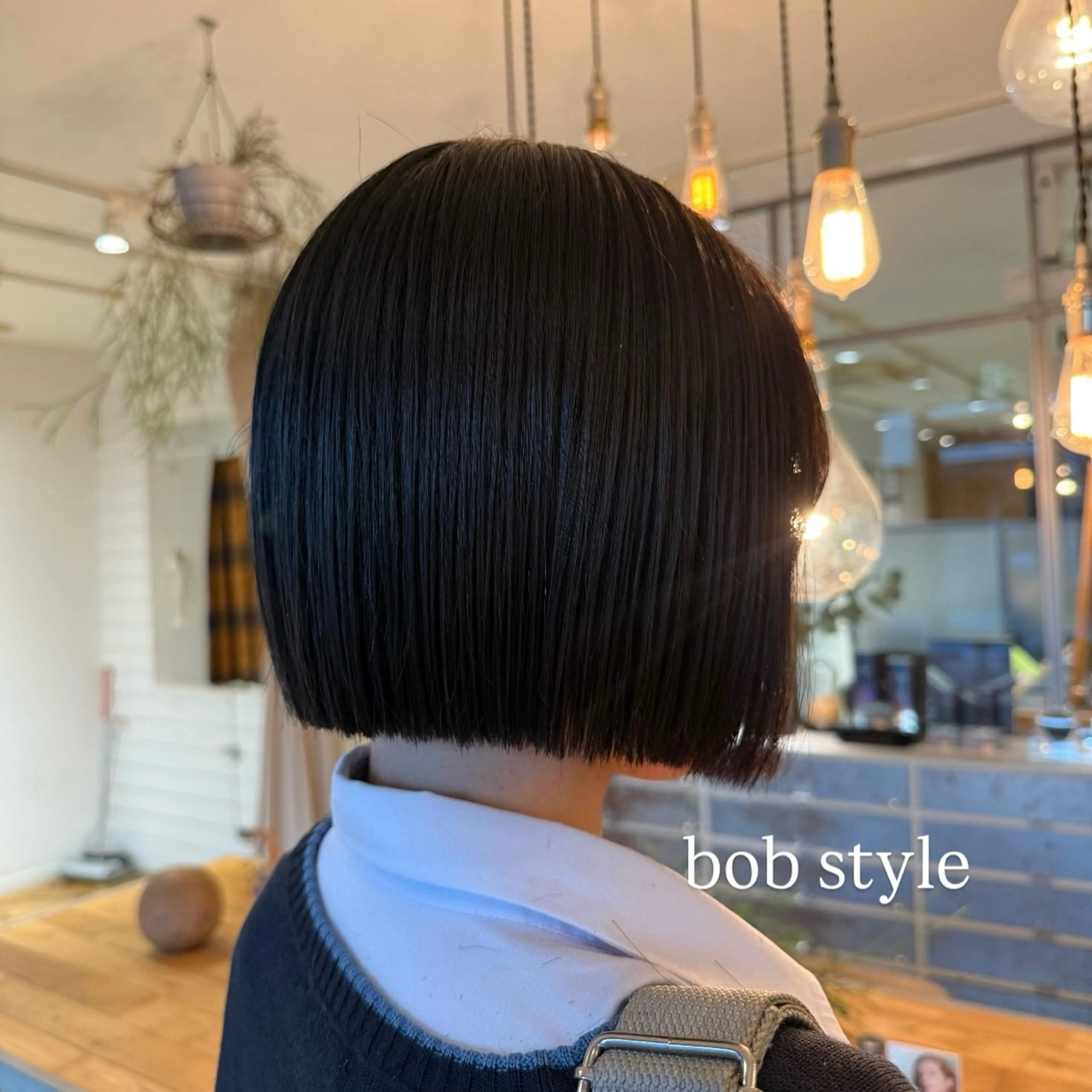 ショート ヘアアレンジ ボブ カット ヘッドスパ 飯島 美海のヘアスタイル