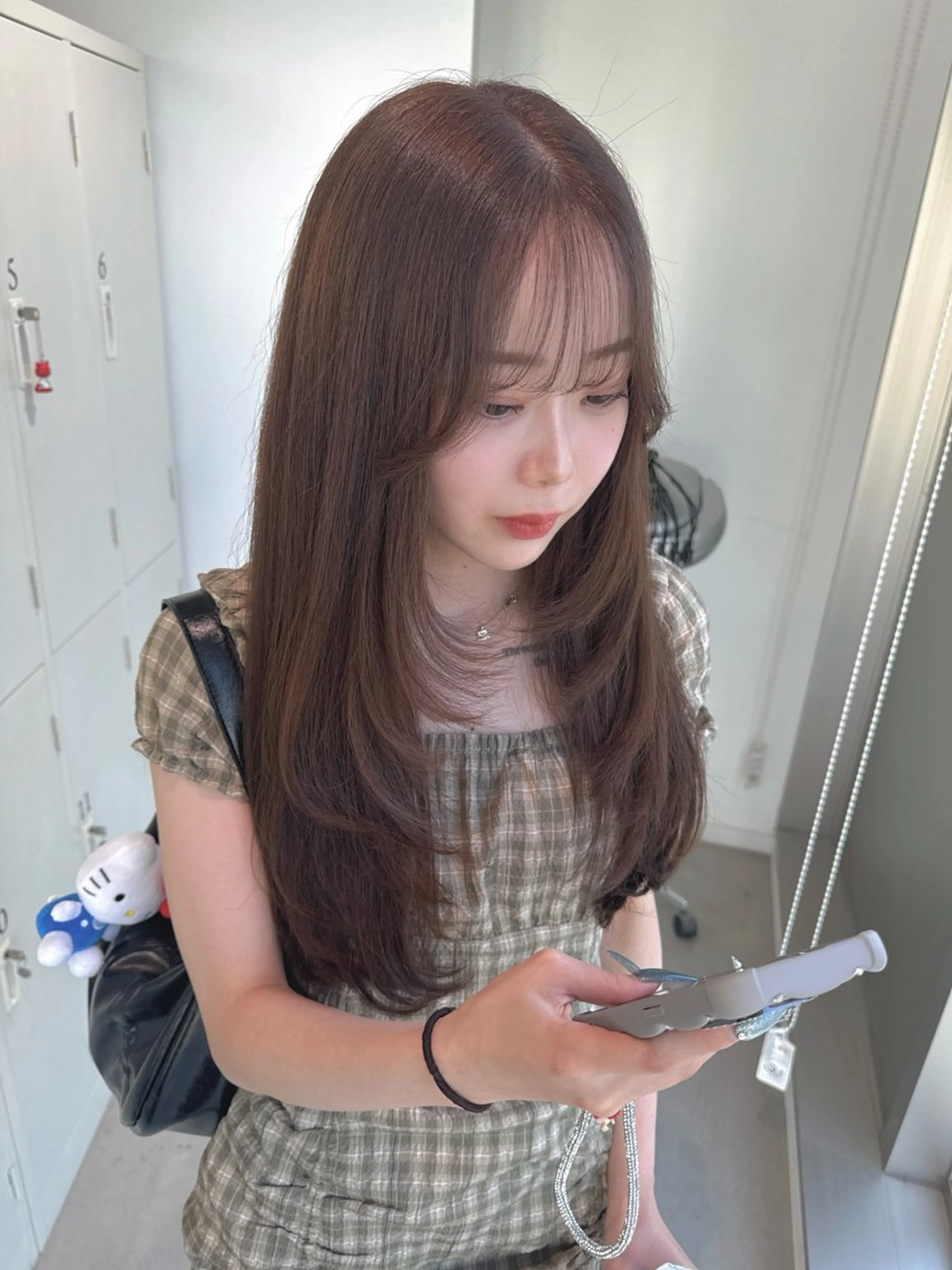 ロング カラー ヘアカラー トリートメント 店長　MANAMI ／ブリーチ／骨格ボブのヘアスタイル