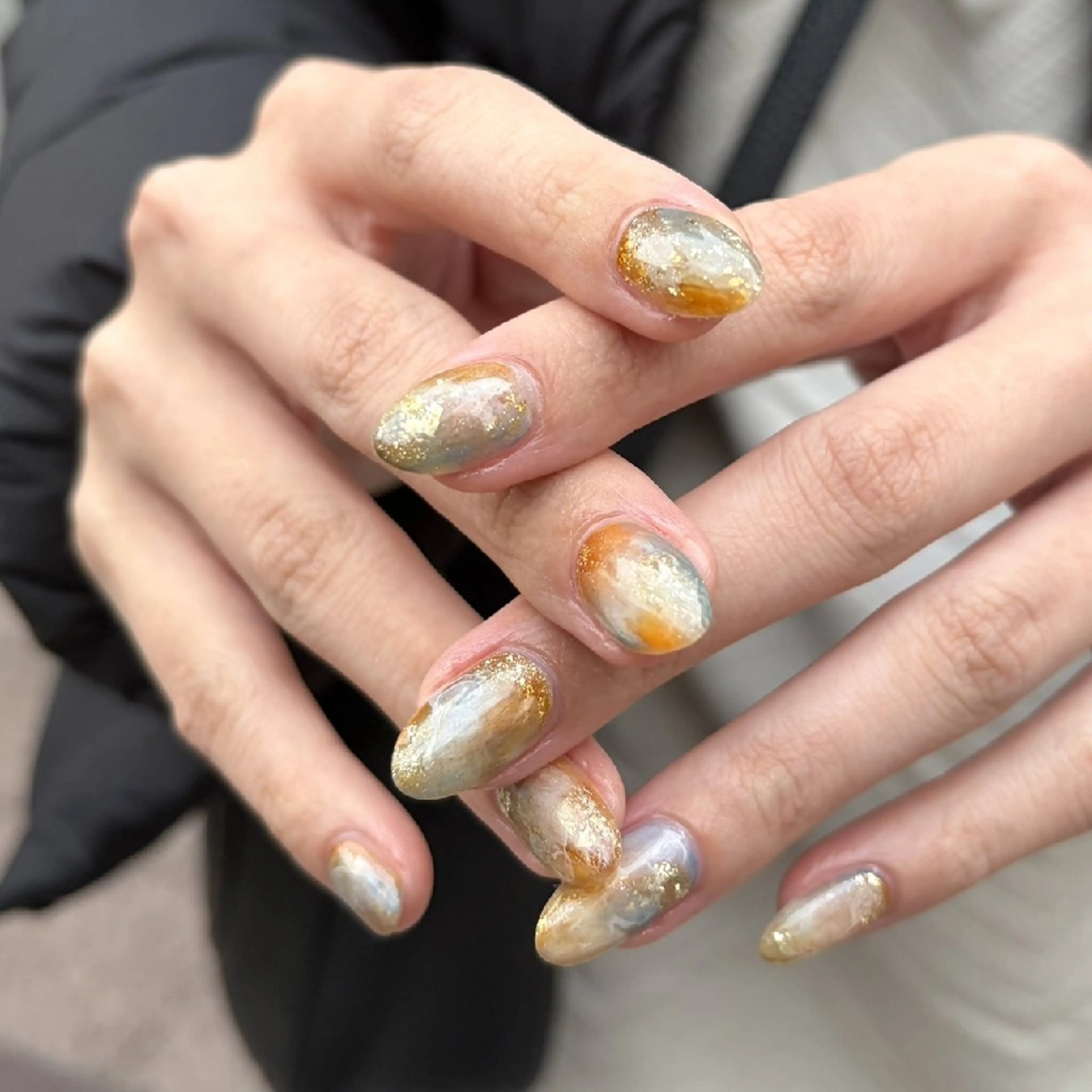 セミロング . ウニョンのネイルデザイン