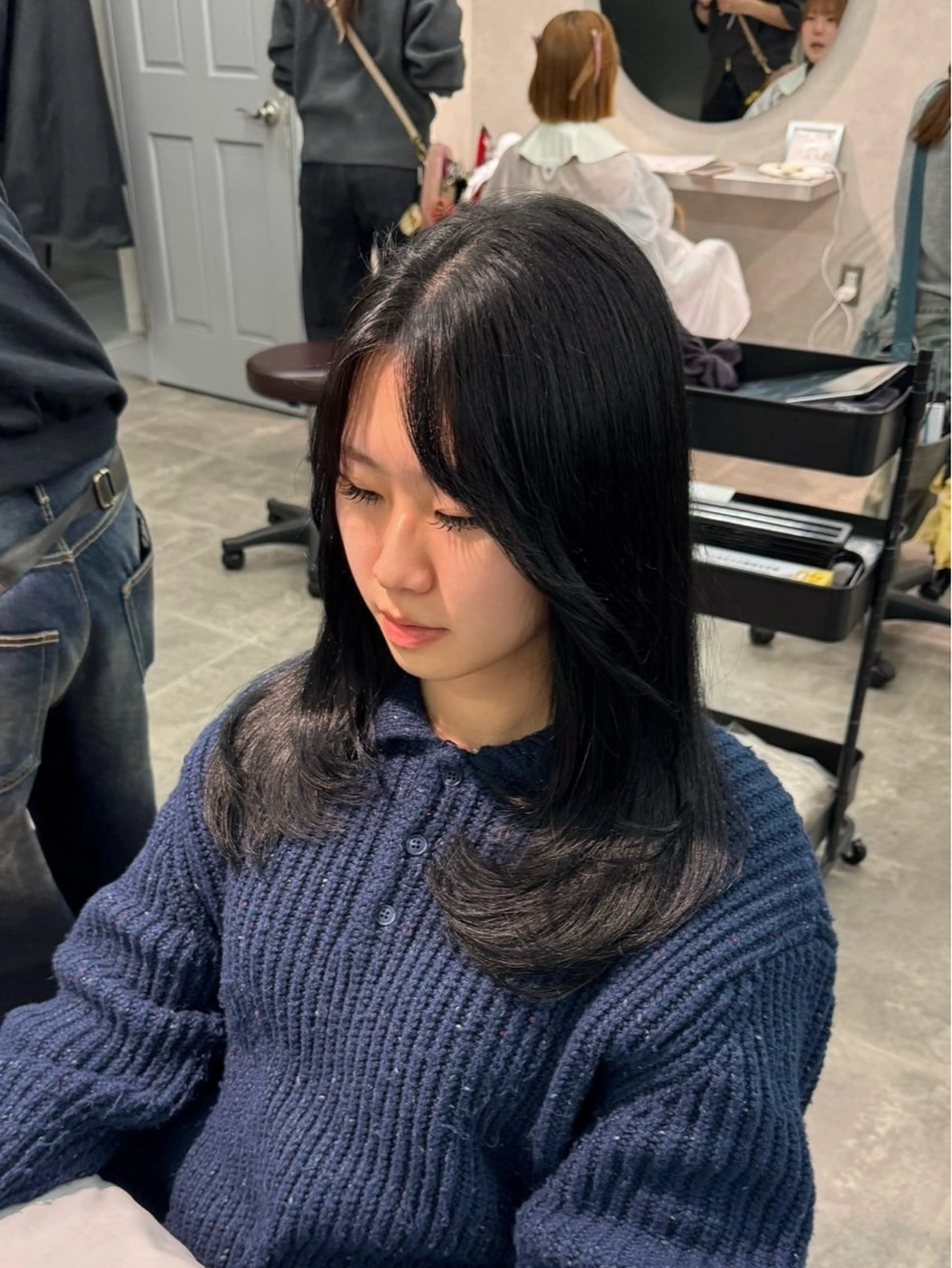 セミロング カット 韓国特化🇰🇷千葉 /レイヤーカット竜生のヘアスタイル