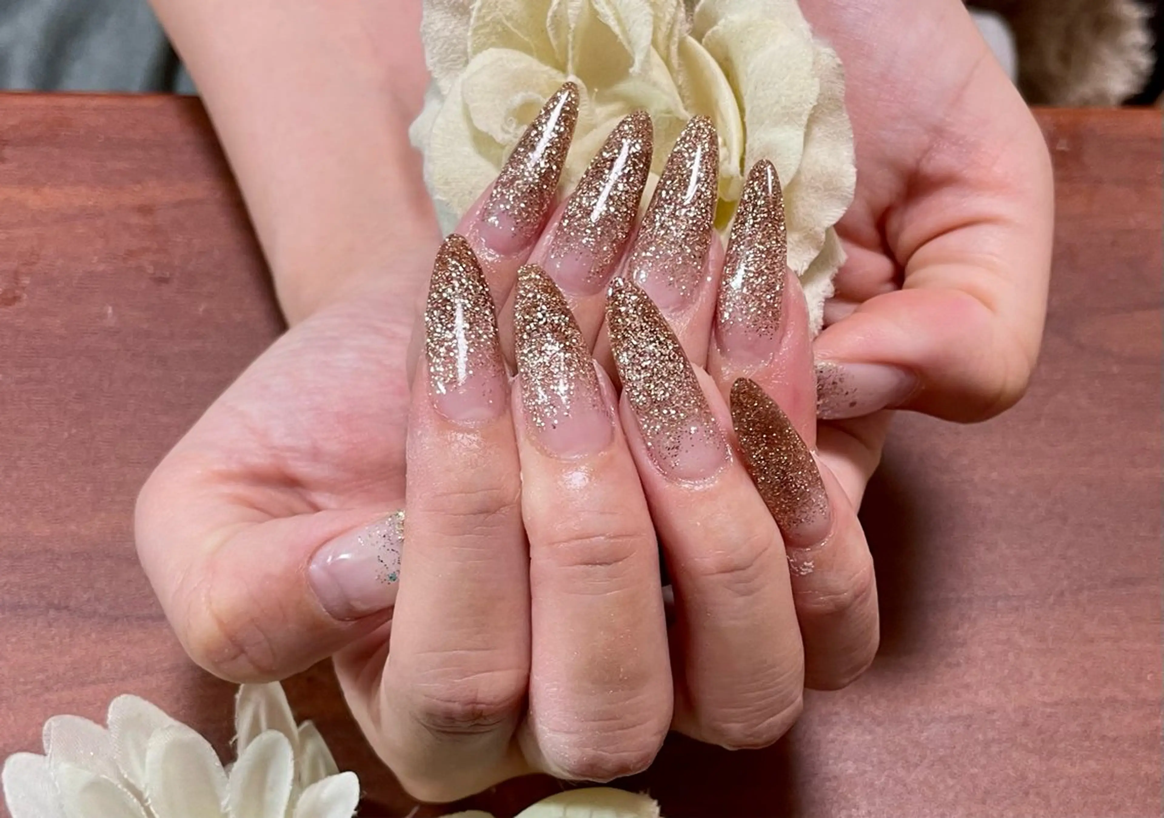 ネイル グラデーション ラメ(グリッター) ラメグラデーション NAIL salon ACEのネイルデザイン