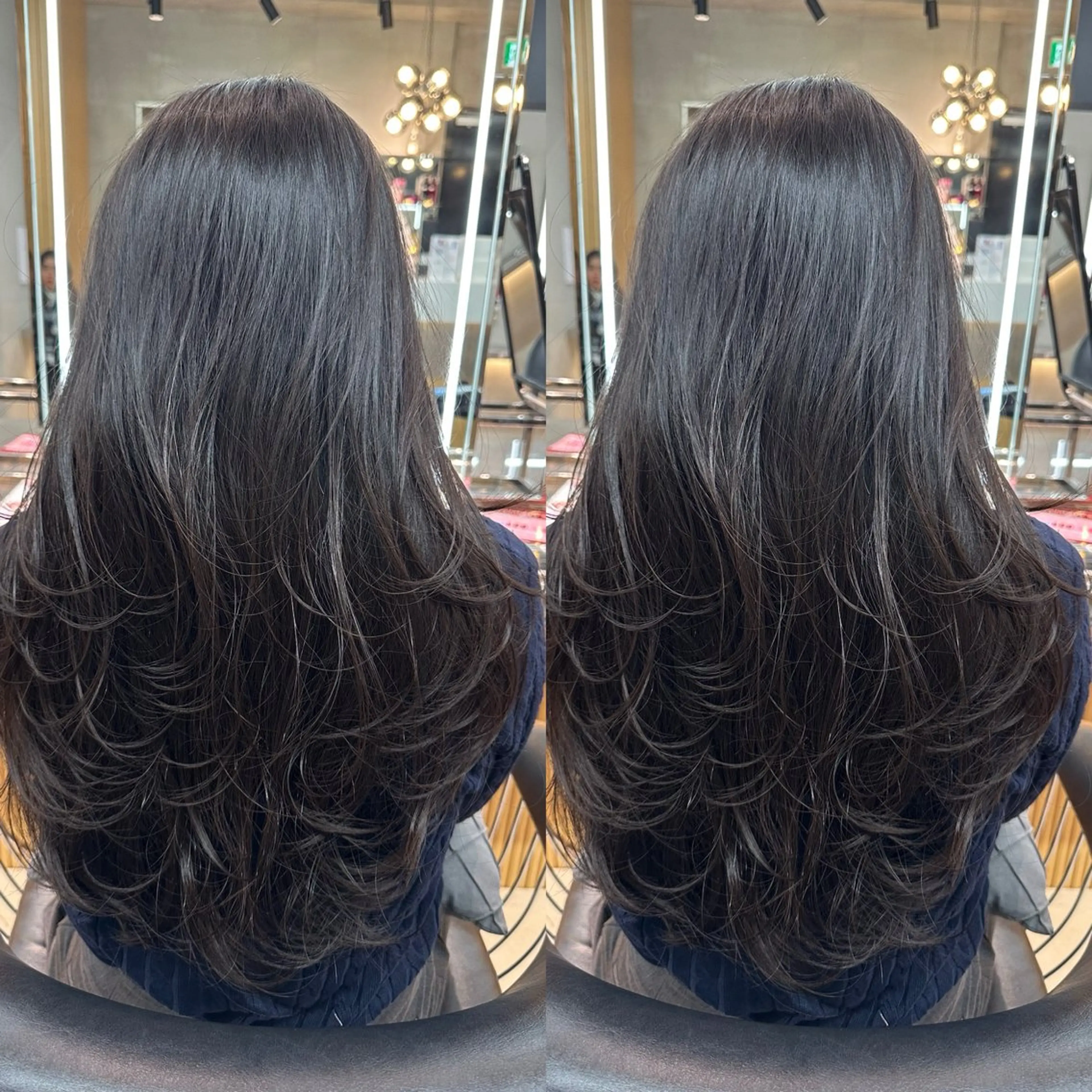 ロング カット ヘアカラー トリートメント ✨髪質改善特化✨副 店長椎葉信乃介のヘアスタイル