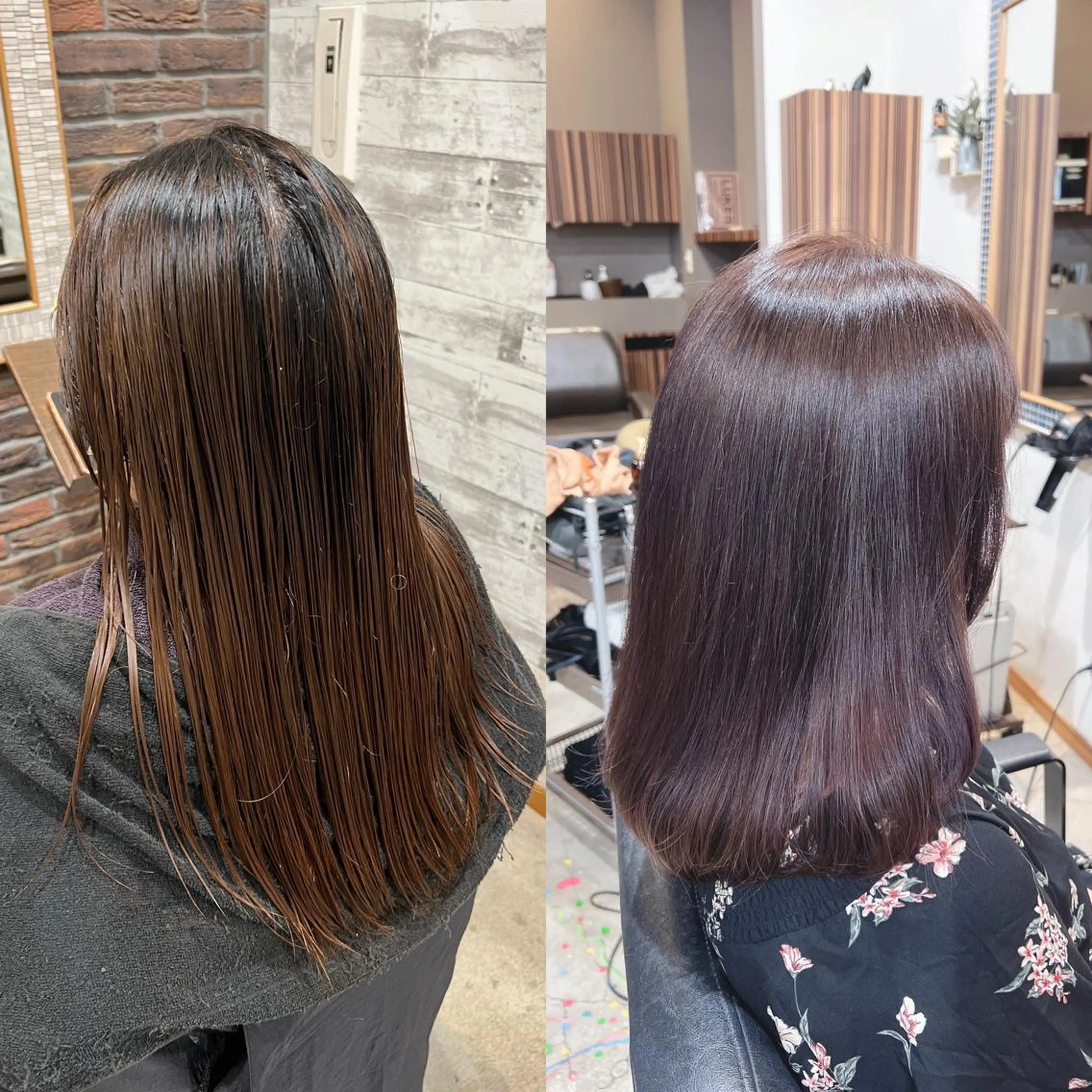 セミロング カラー ヘアアレンジ キッズ バレイヤージュ ブリーチ ケアブリーチ 透明感カラー デザインカラー カット ヘアカラー トリートメント 五反田　美容院☆張 明星☆韓国ヘアのヘアスタイル