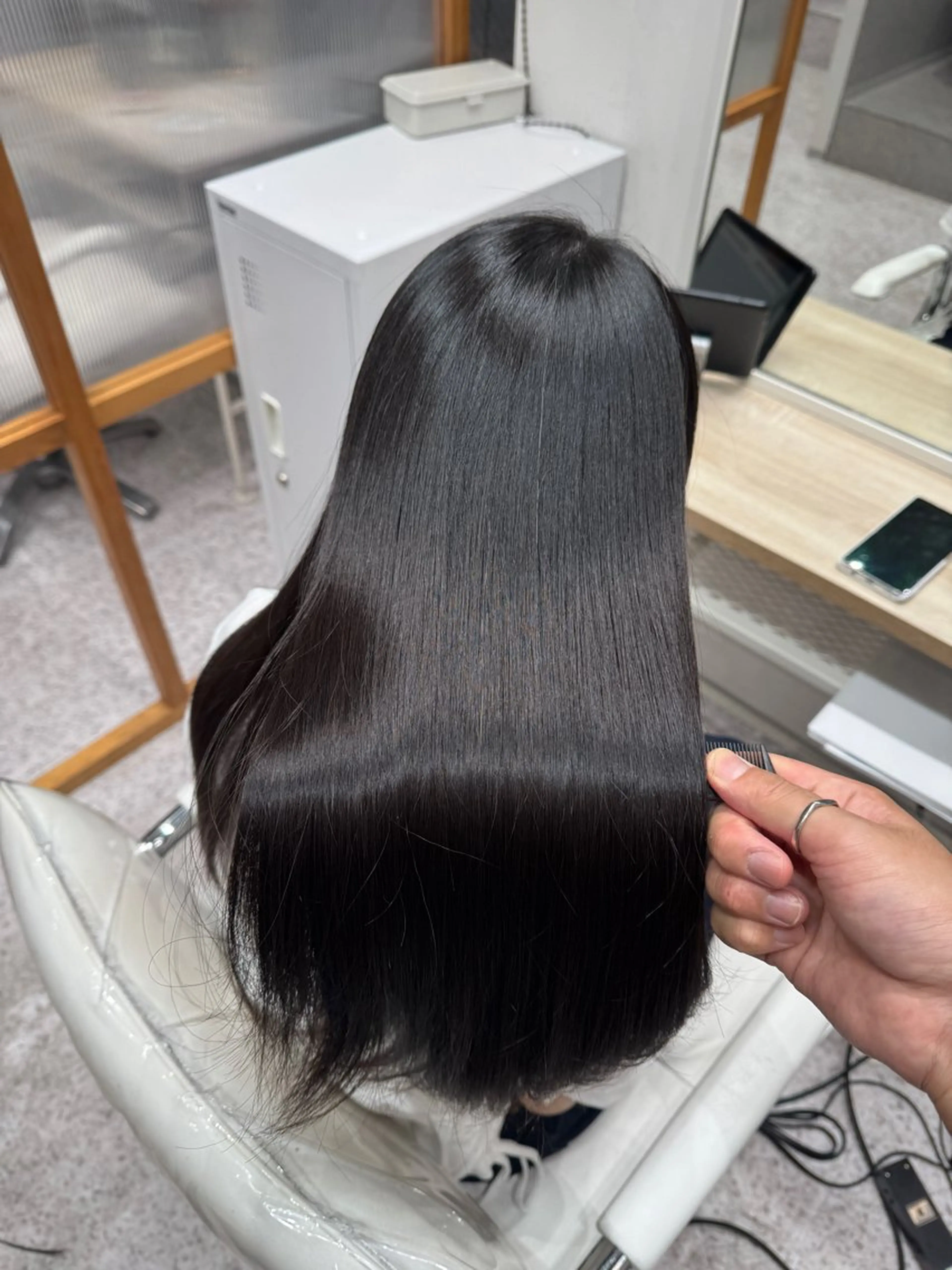 ロング 縮毛矯正 美髪矯正/髪質改善 /氏原のヘアスタイル
