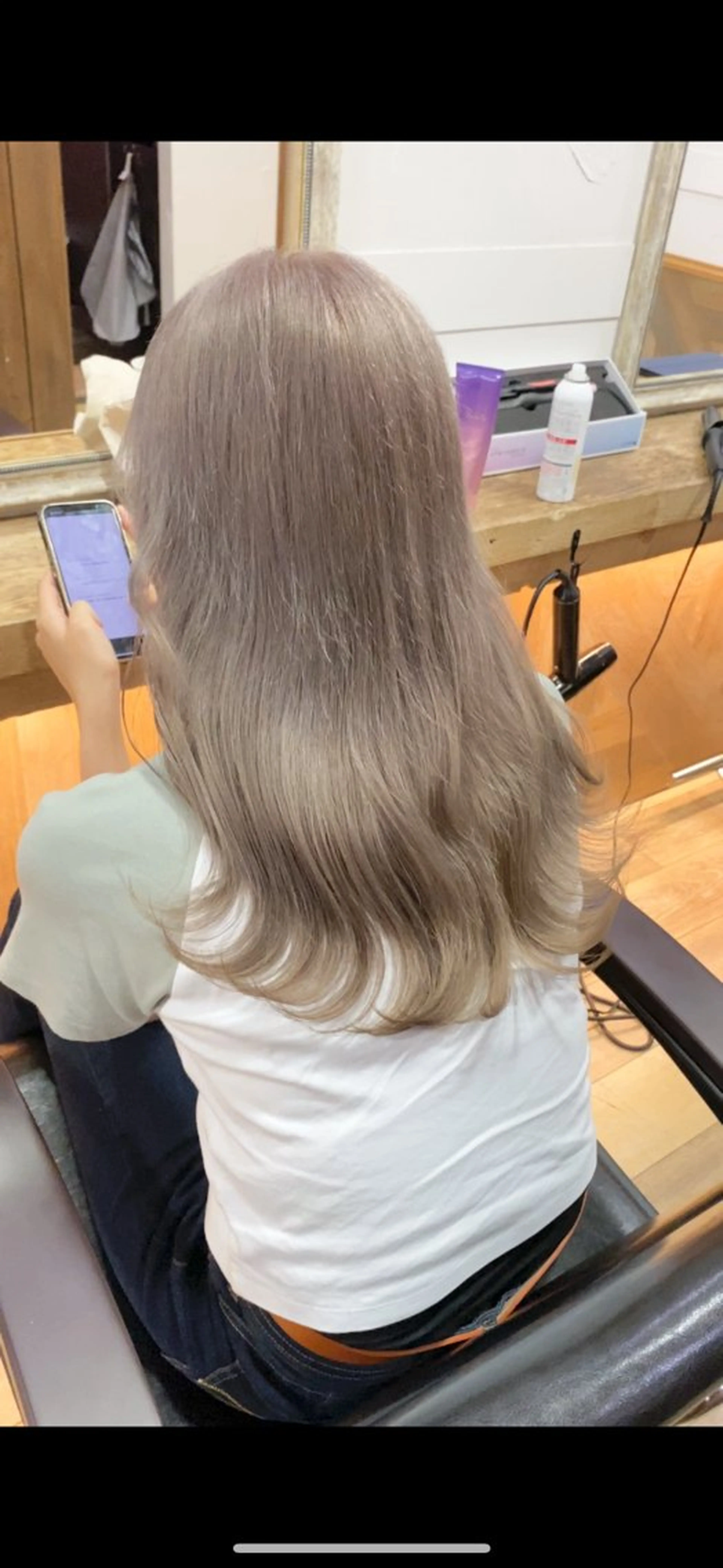 ミディアム カラー ヘアアレンジ ベージュカラー VIEWTENJIN所属・✨️期間限定ボブ メニューあり✨️きらのマツエク・マツパデザイン