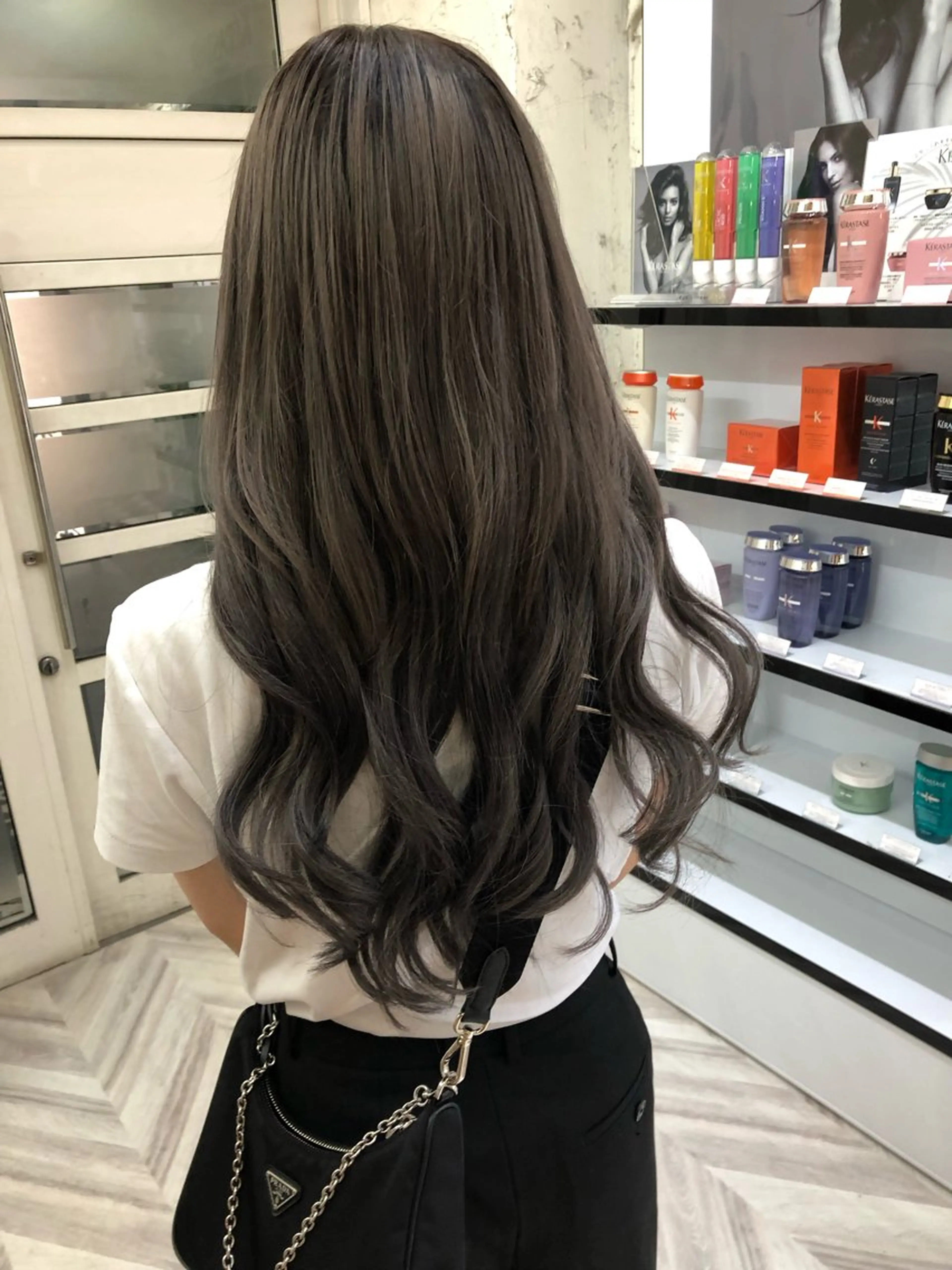 ロング ヘアアレンジ シールエクステ ボブ エクステ ハイライト レイヤーカット カット パーマ エクステ ヘッドスパ alpha. カラーエクステ下妻のヘアスタイル