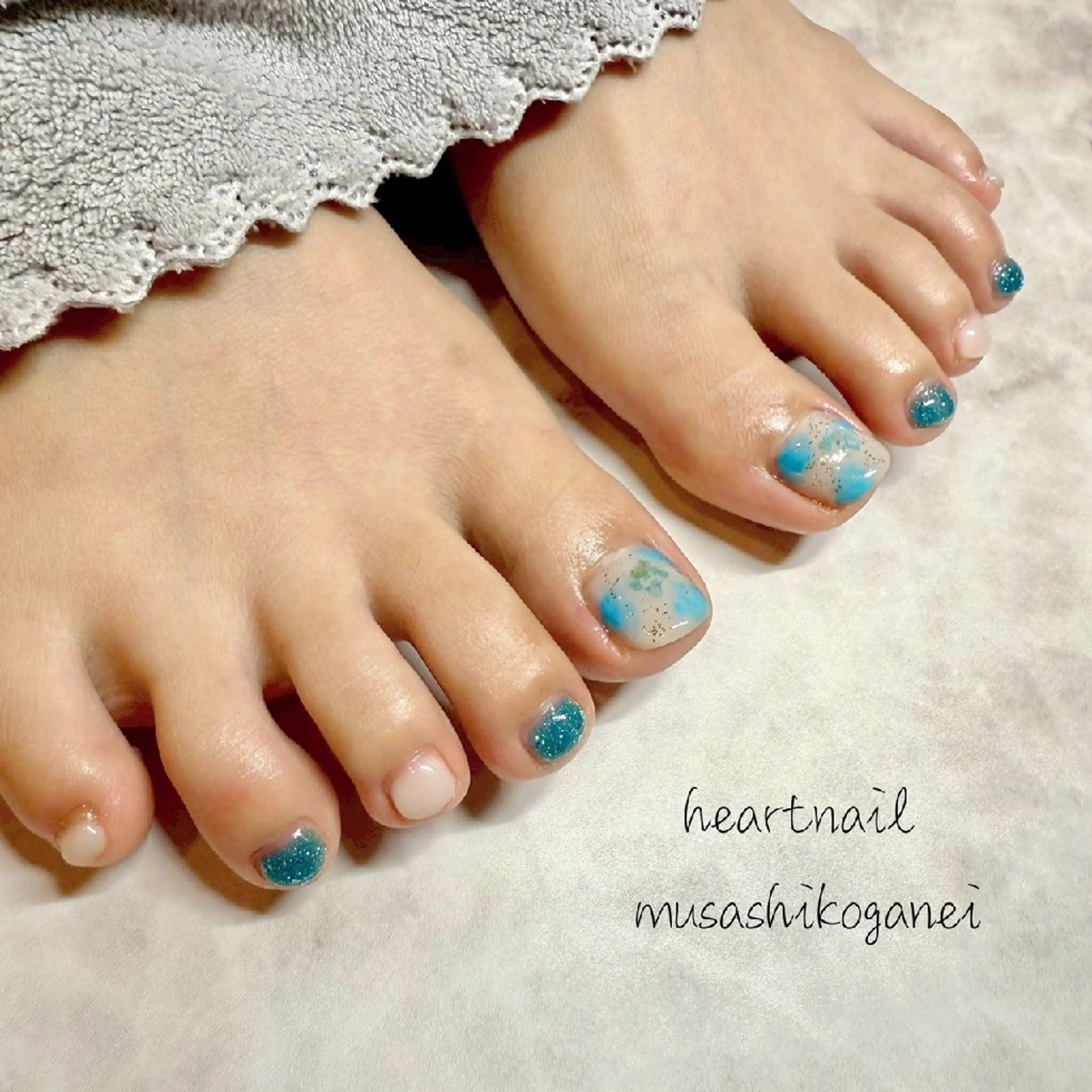 ネイル フットネイル シンプルネイル フットネイル 💎はあとねいる 武蔵小金井店💎のネイルデザイン