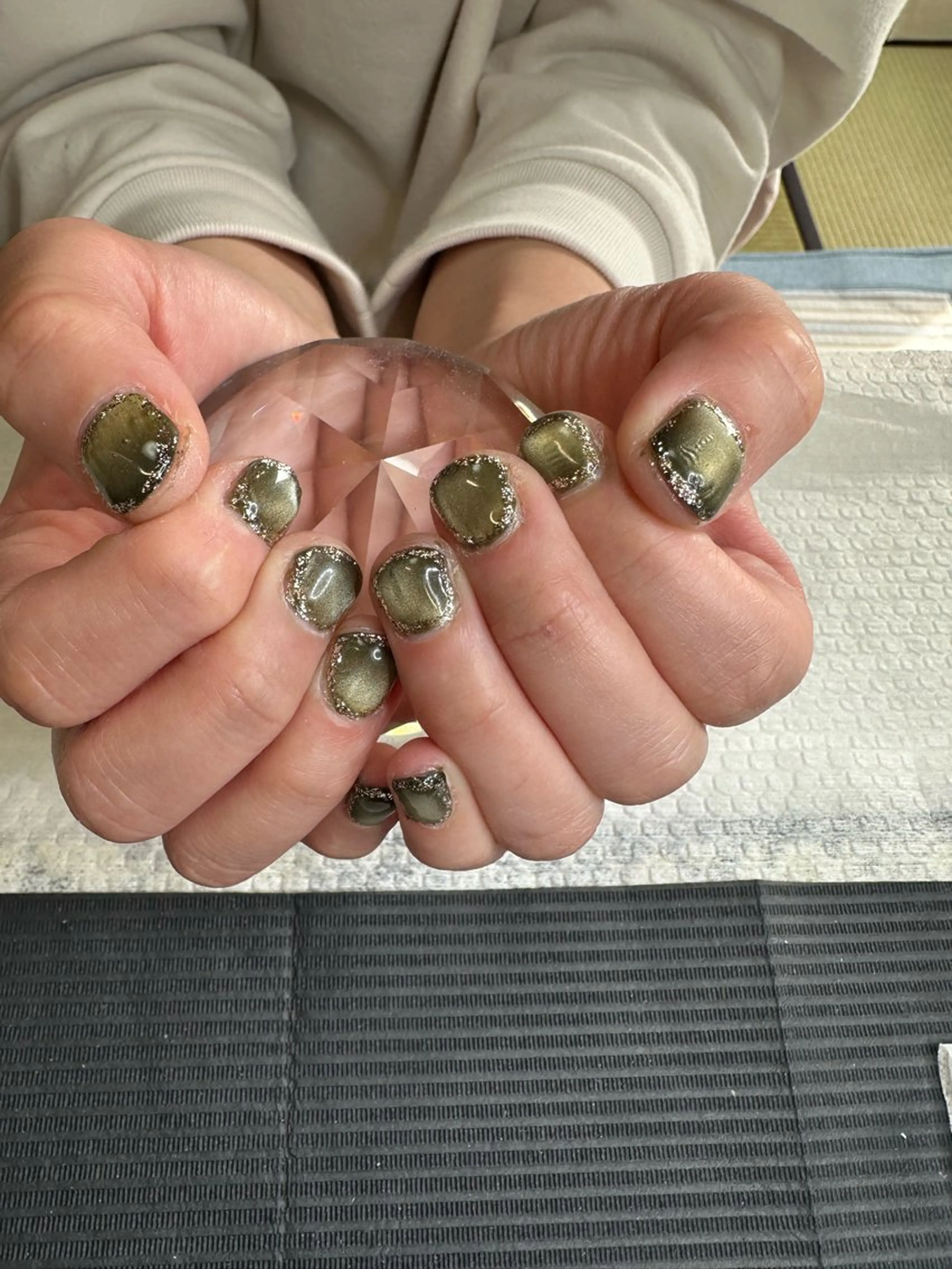 ラメ追加　ワンカラーの写真