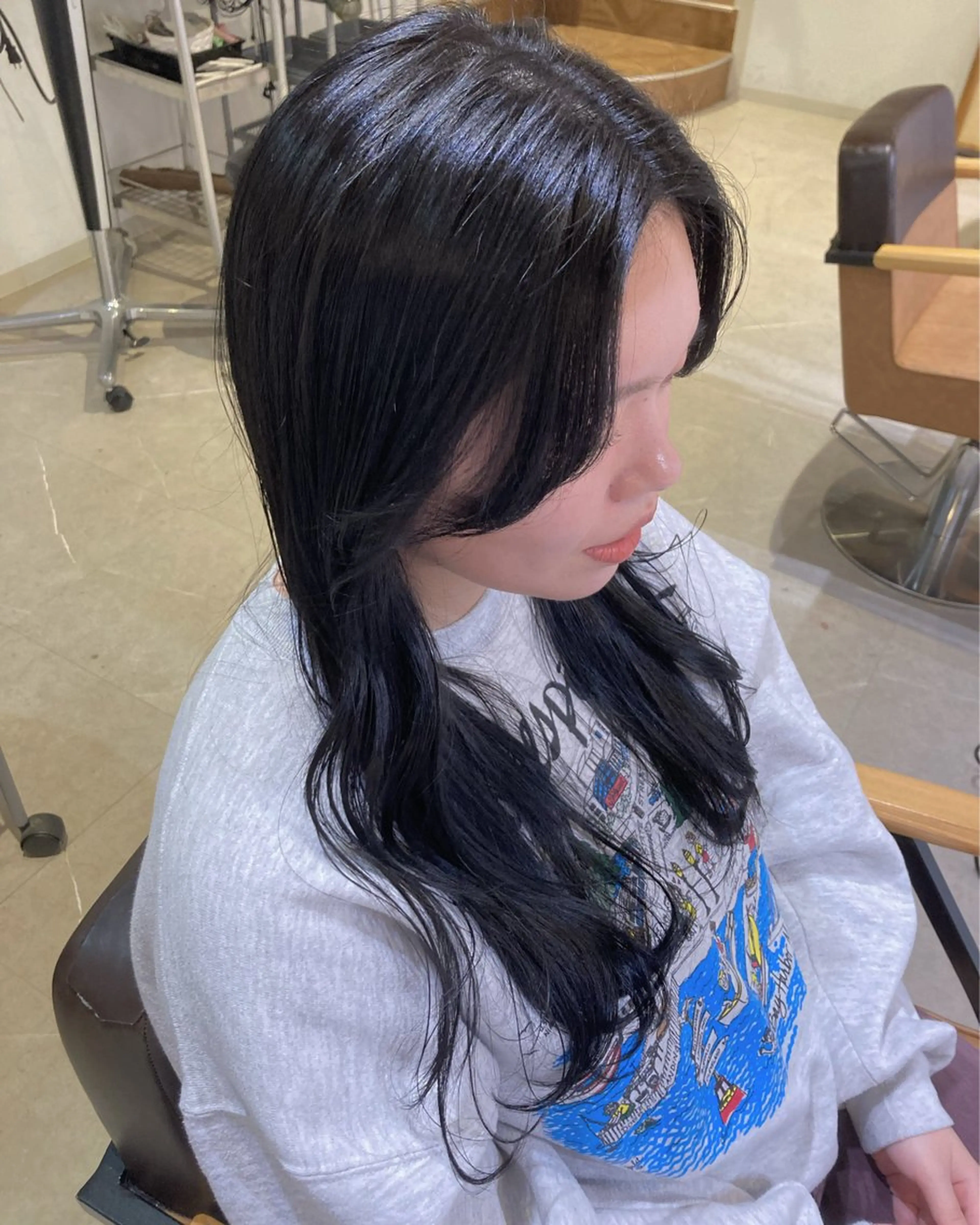 ロング カラー 黒髪 透明感カラー DEUCE hair /ヒハルのヘアスタイル