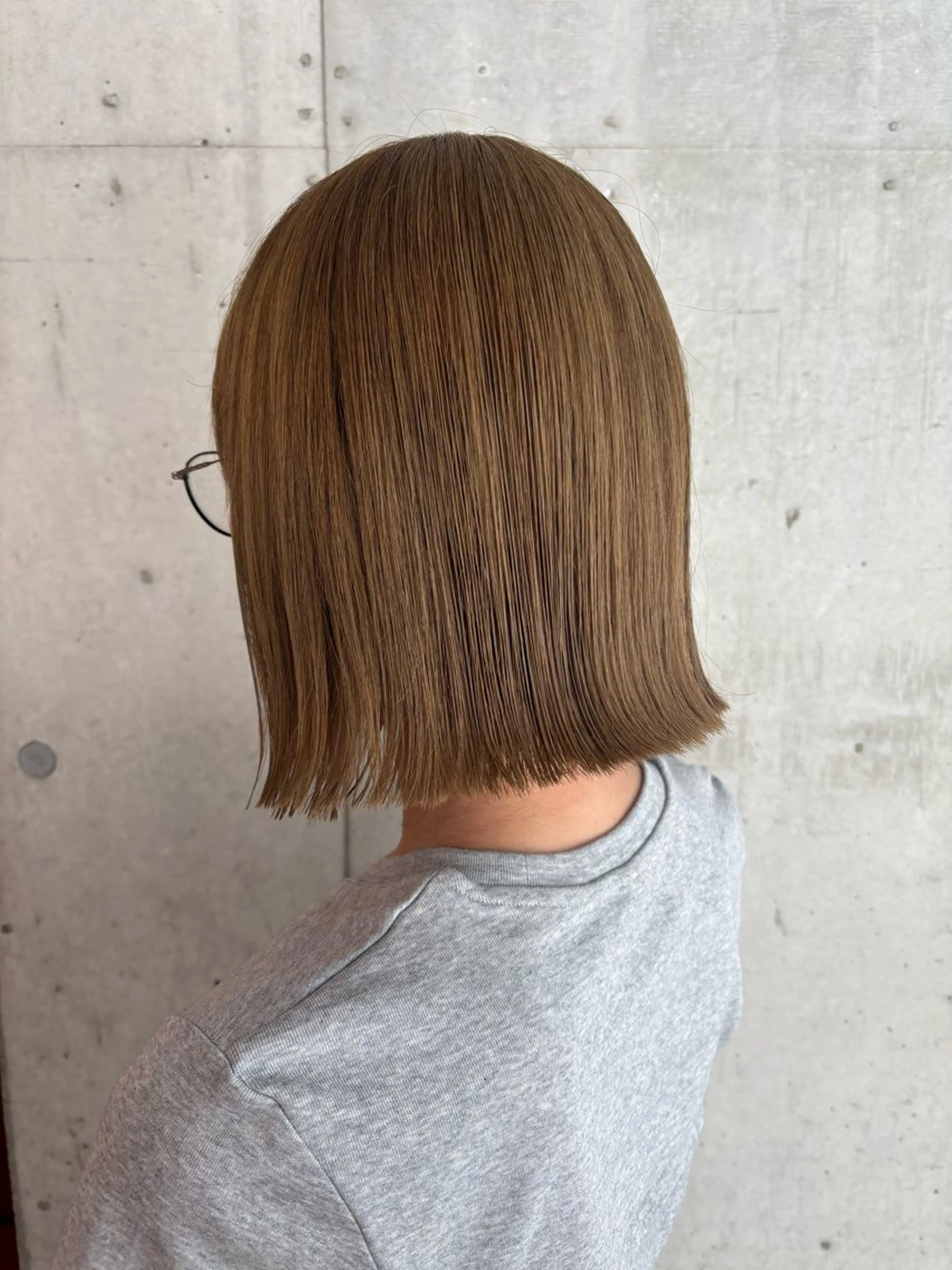 ミディアム カット ヘアカラー ♥️ボブ/ブリーチ なしカラー/mahoのヘアスタイル