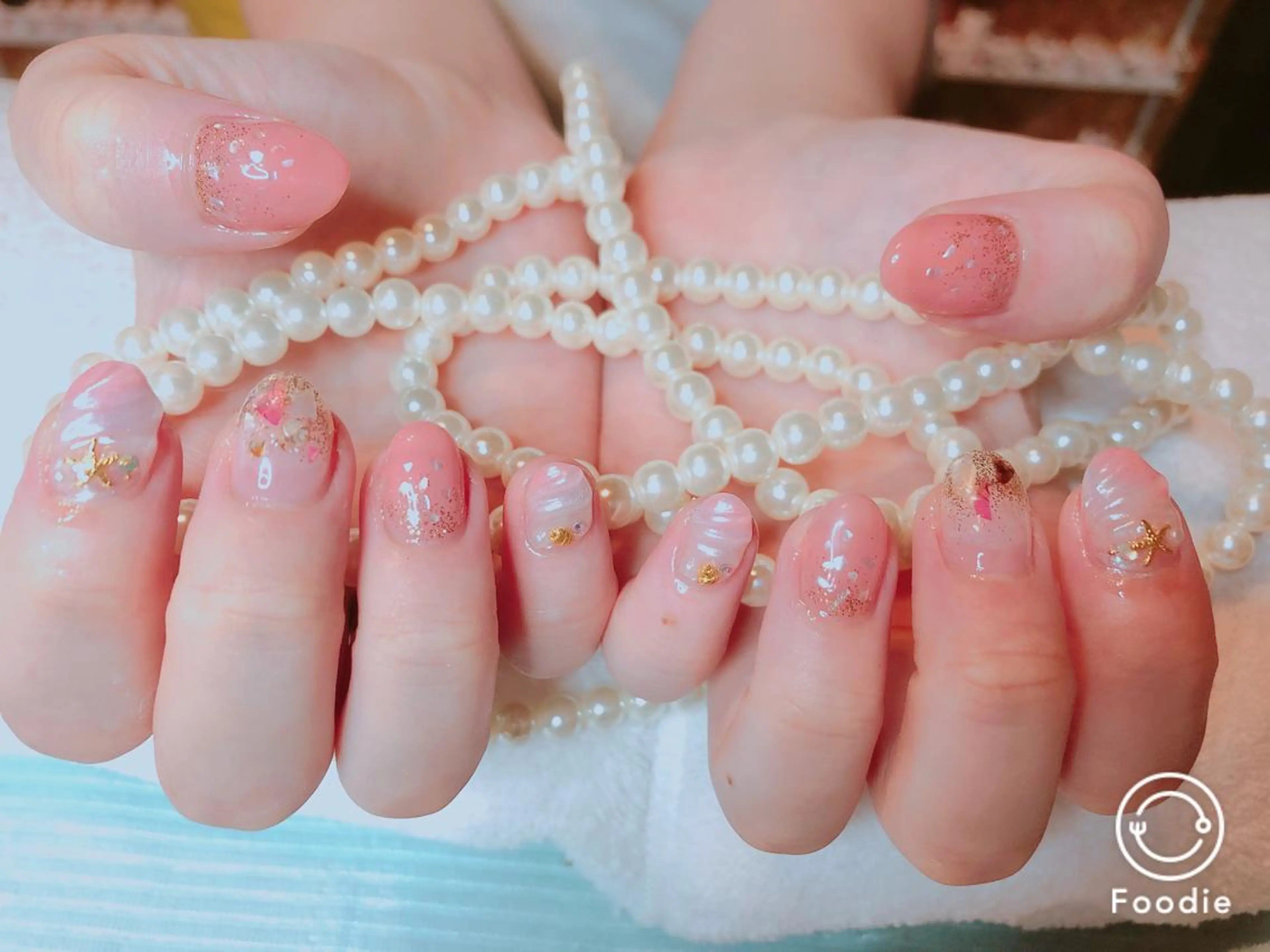 ミディアム ネイル 長さ出し専門 nynaのネイルデザイン