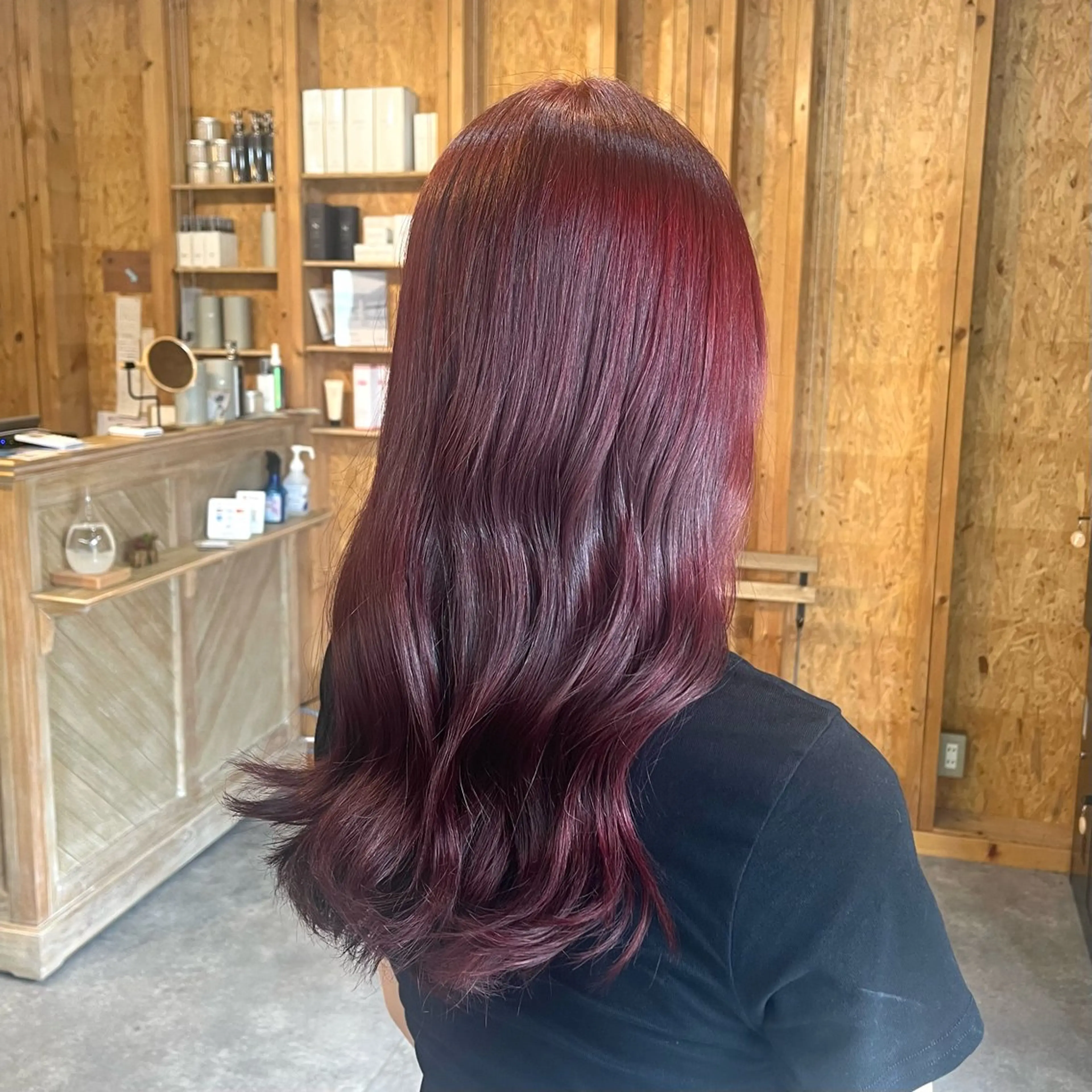 セミロング カラー ブリーチ ダブルカラー ブリーチなしカラー まろみ暖色× chia🕯のヘアスタイル