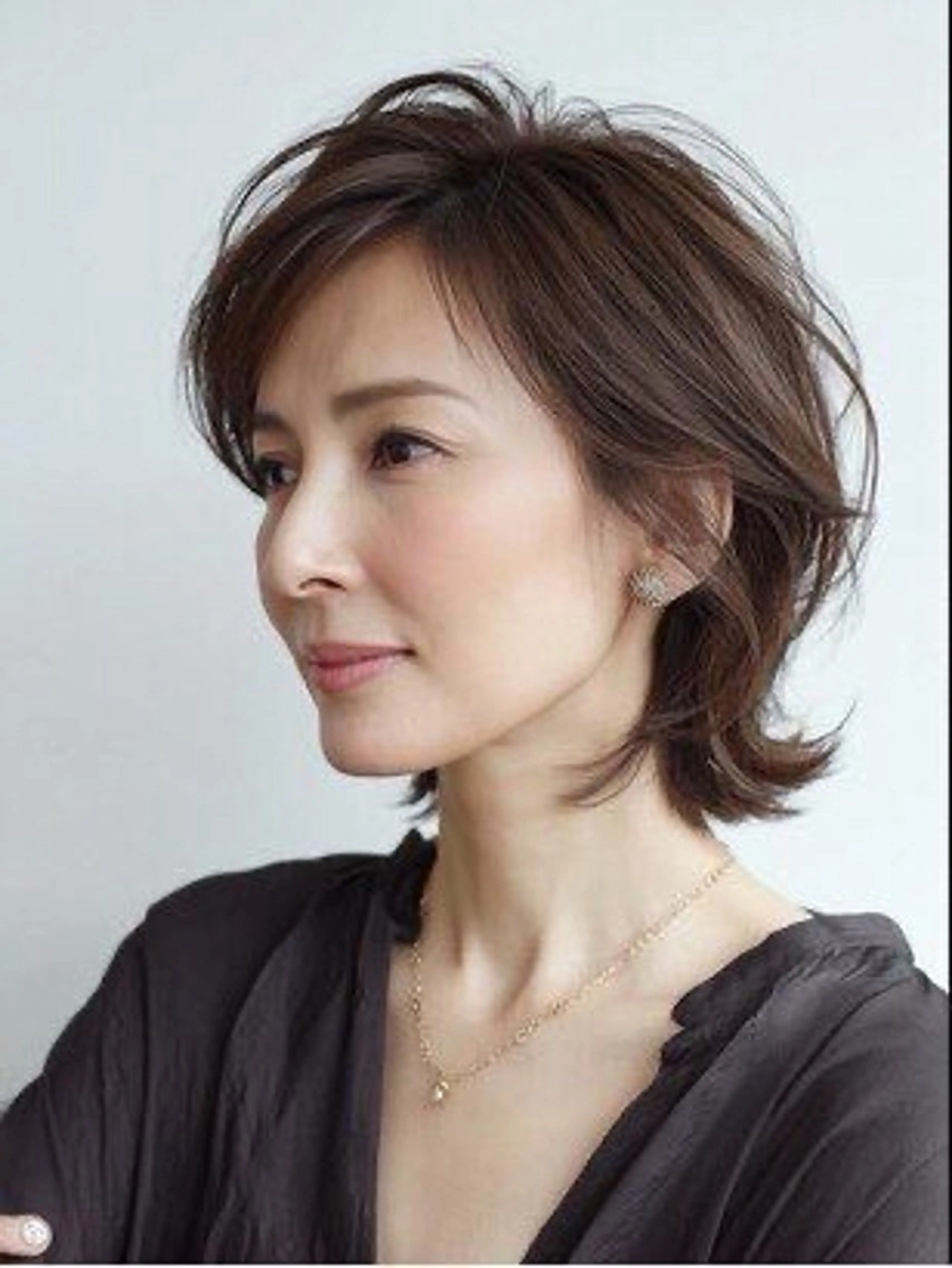 ショート カラー パーマ 50代専門美容師 若見えカット山田昌男のヘアスタイル