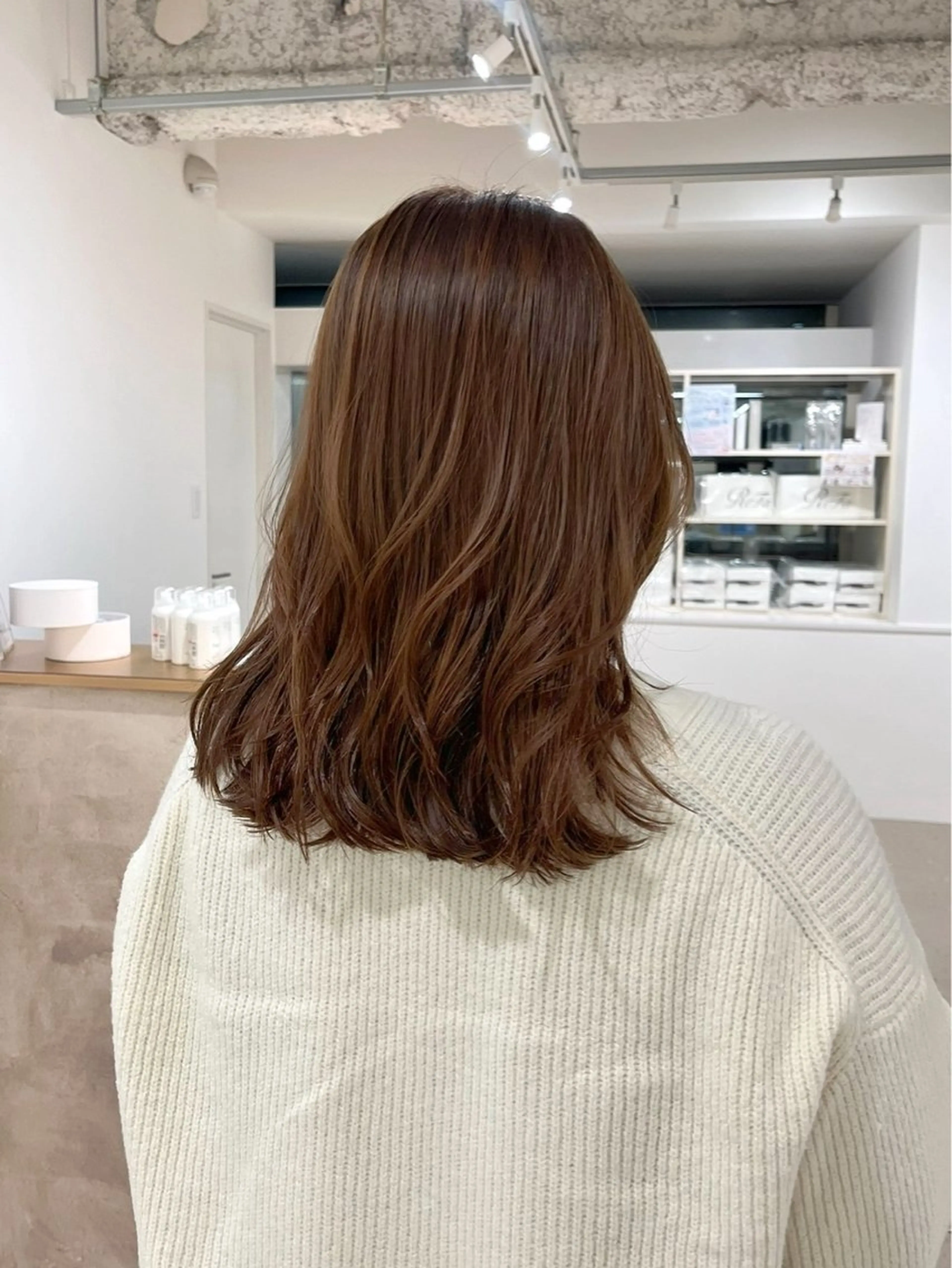 ミディアム 池田 未瑠のヘアスタイル