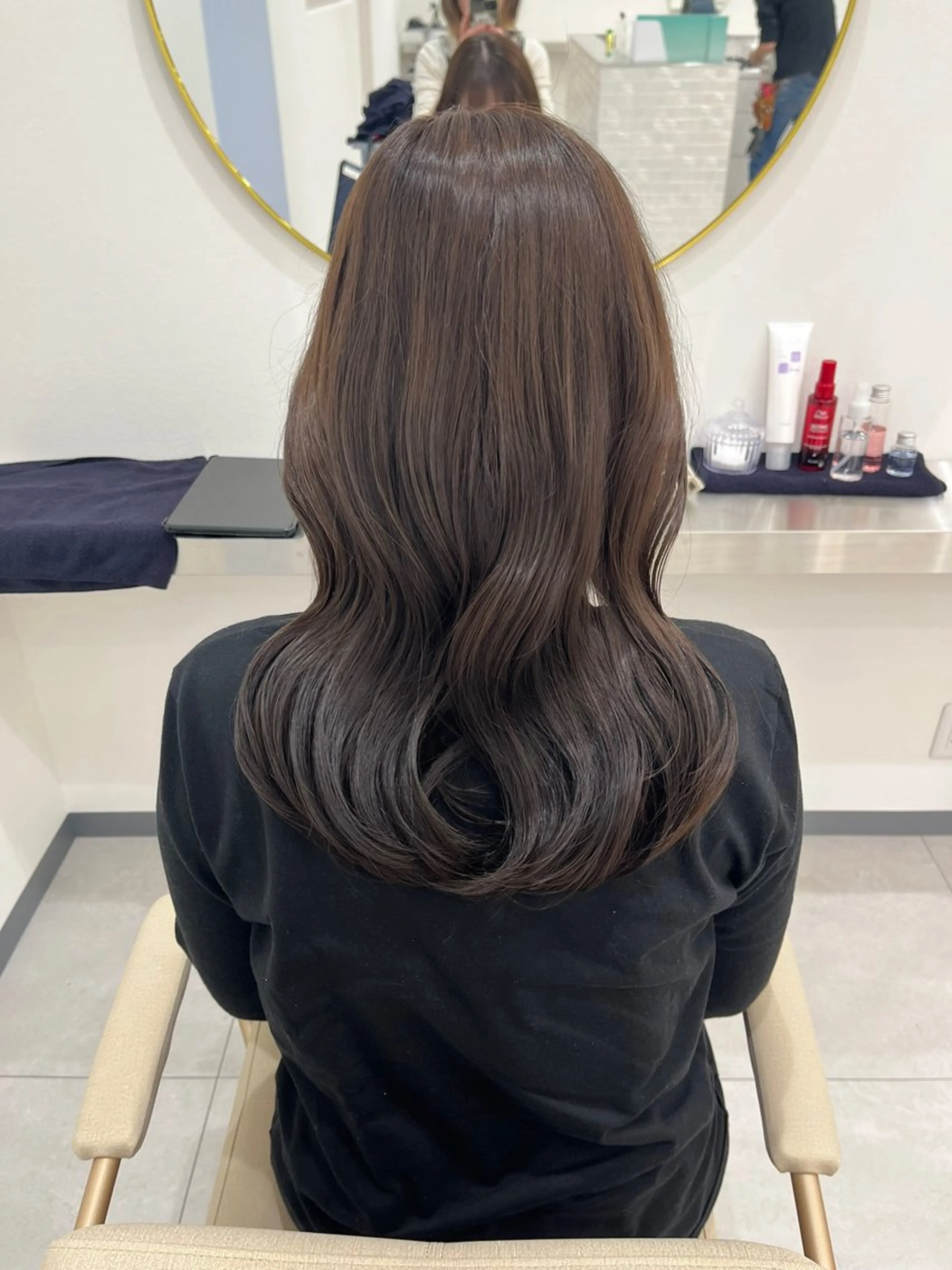 ロング カラー ヘアカラー トリートメント N°Elune みゆきのヘアスタイル