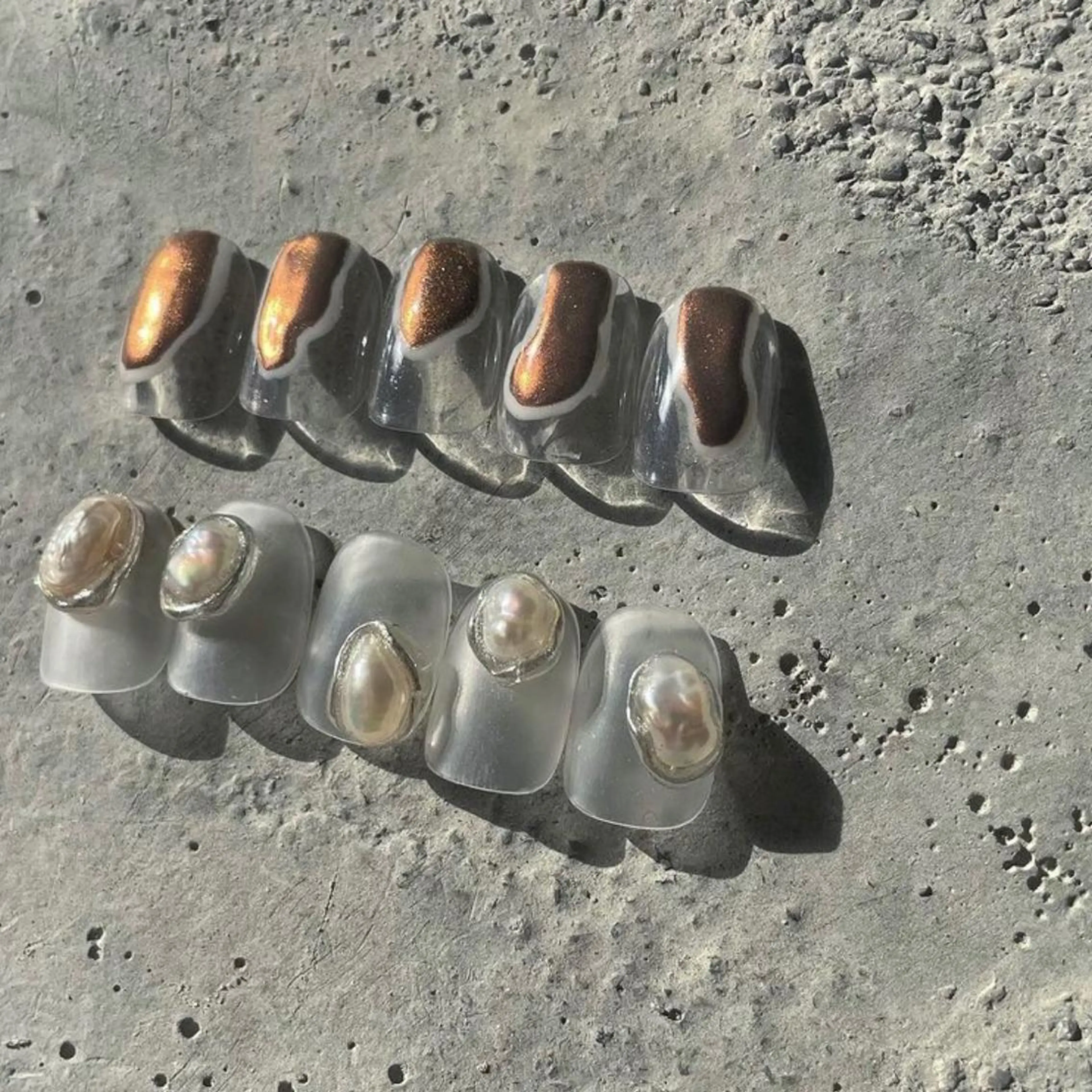 ネイル ミラーネイル ニュアンスネイル ハンドネイル ハンドケア lyly.nail所属・lylynail YUUKAのネイルデザイン