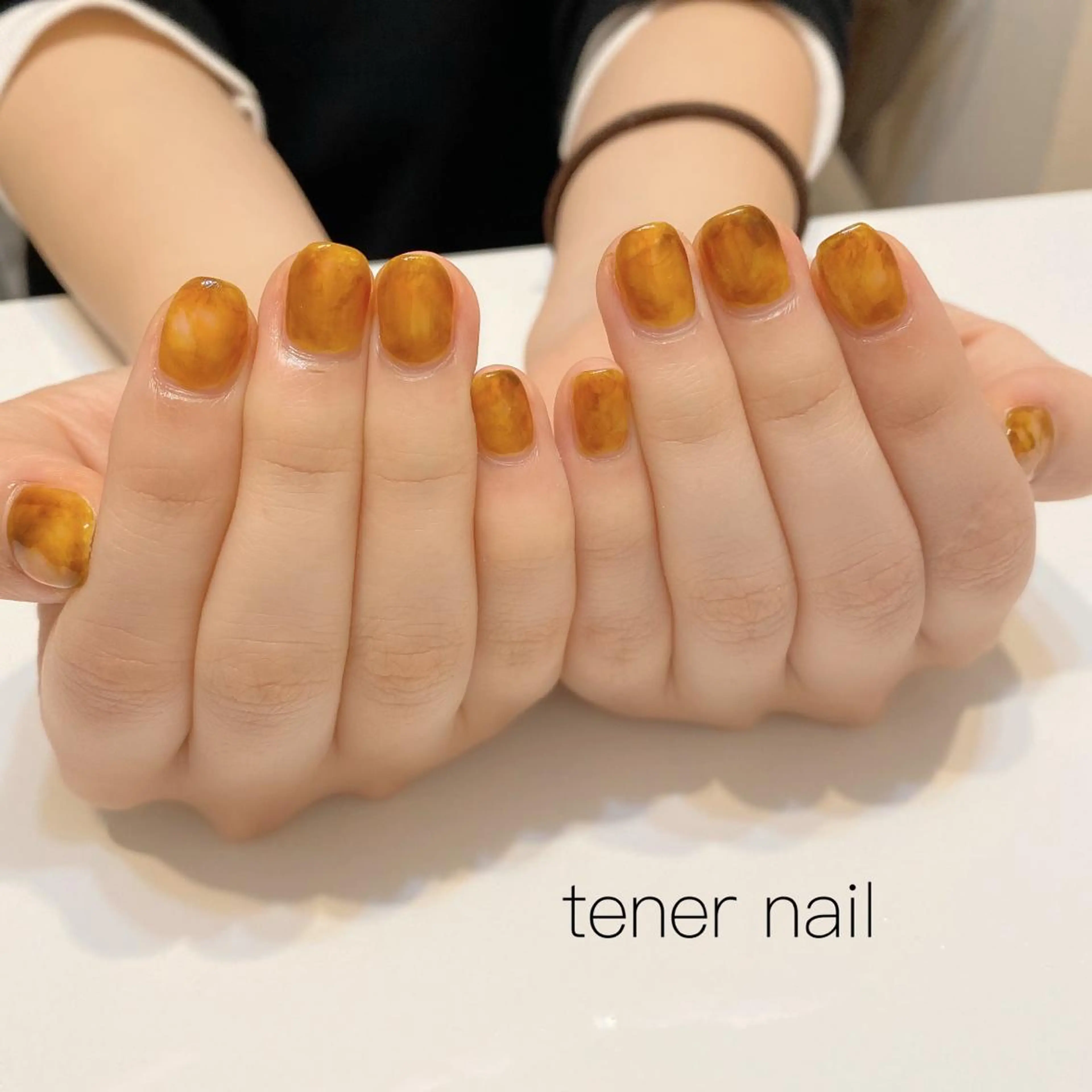 ネイル べっ甲ネイル ブラウン クリアネイル マットネイル ニュアンスネイル tener  nail  テネルネイル所属・テネルネイル tener nailのネイルデザイン