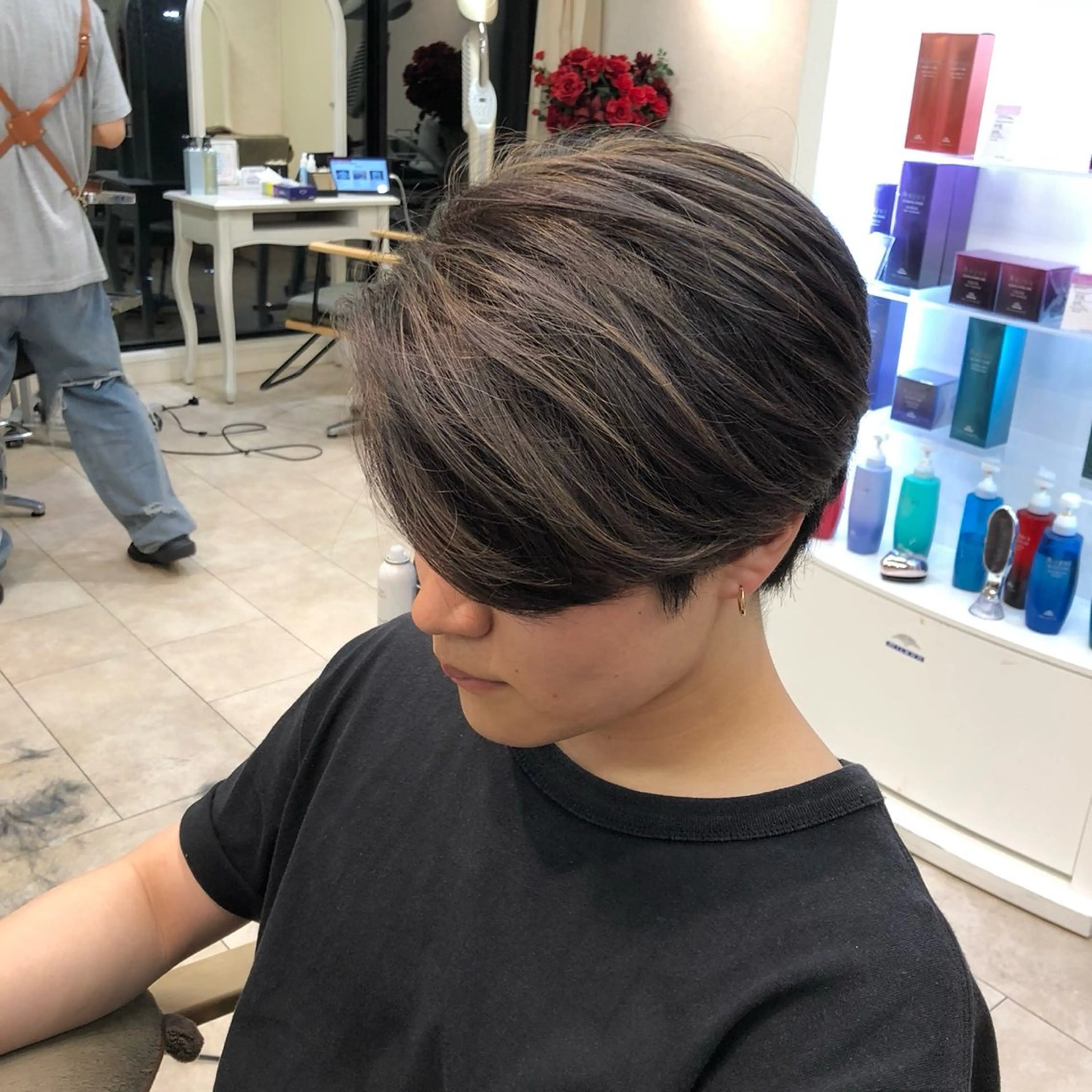 メンズ メンズバレイヤージュ メンズハイライト カット ヘアカラー メンズ/メンズカラー 🍏すがのみき🍏のヘアスタイル